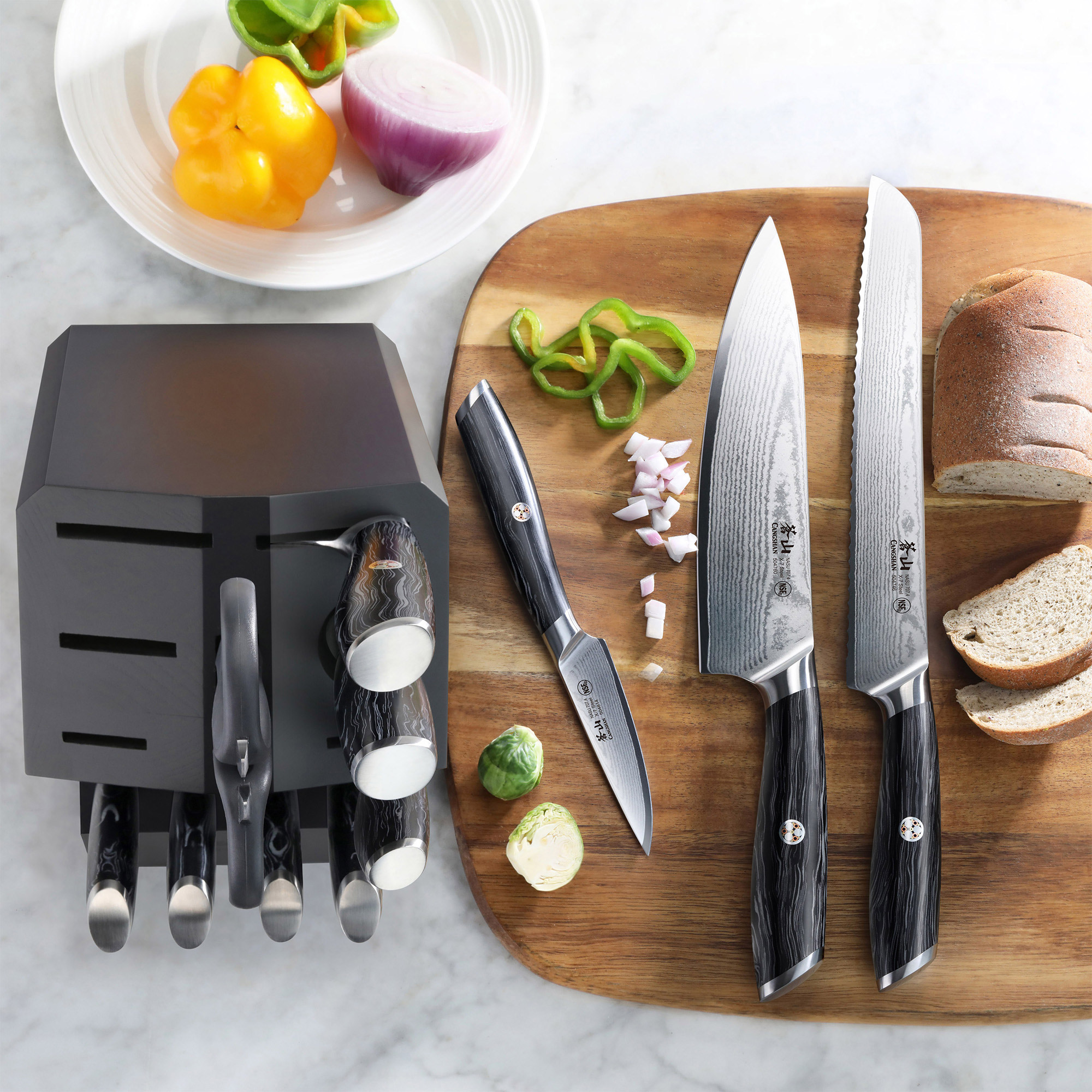 Cangshan NASU Series 12-Piece Knife Block Set - Costco Next | Costco