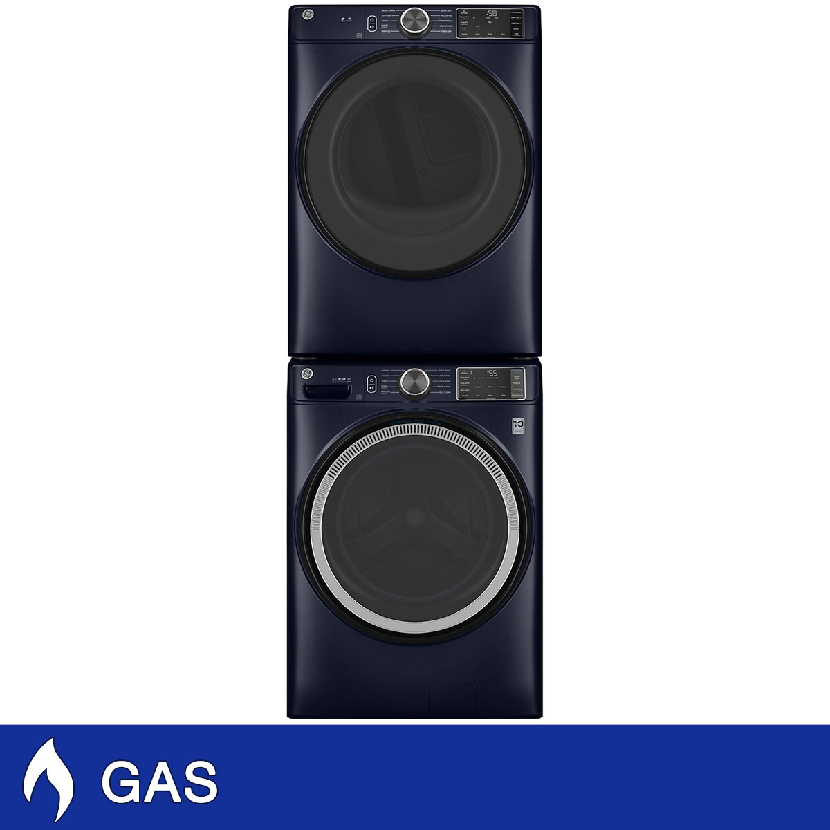 GE 4.8 cu. ft. Washer with Microban and 7.8 cu. ft. GAS Laundry