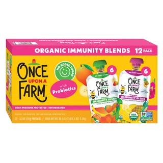 Once Upon a Farm Organic Immunity Blends Variety Pack, 3.2 fl oz, 12-count