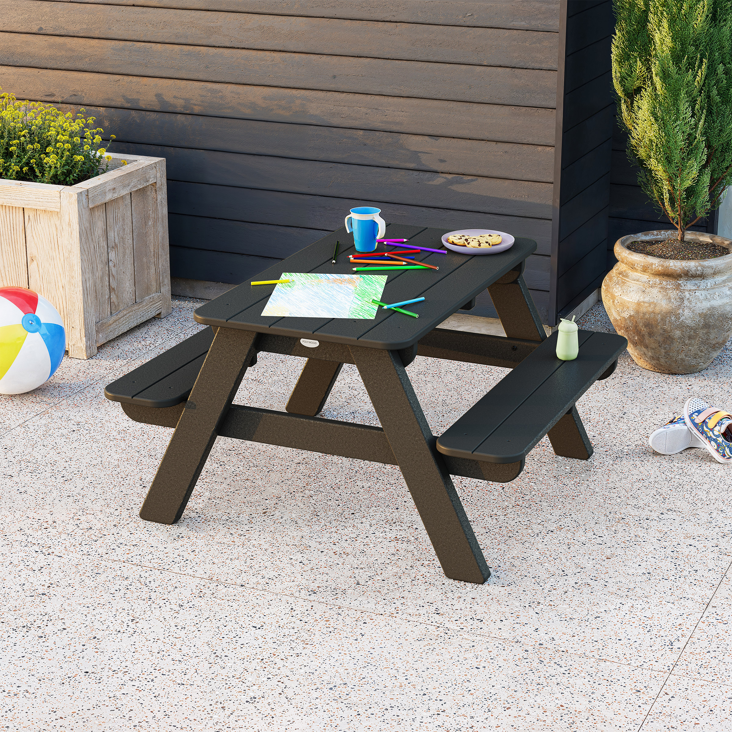 POLYWOOD Long Beach Kids Picnic Table | Costco