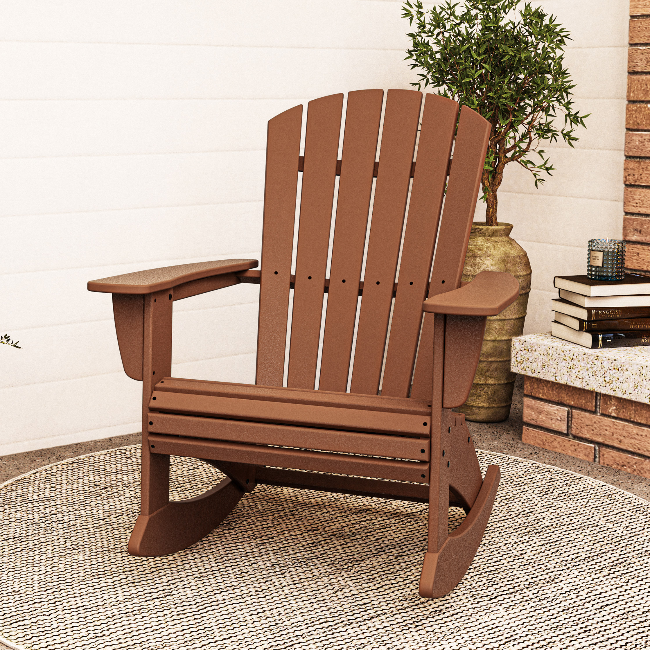 Dining Chair Portside Double Adirondack Bench POLYWOOD