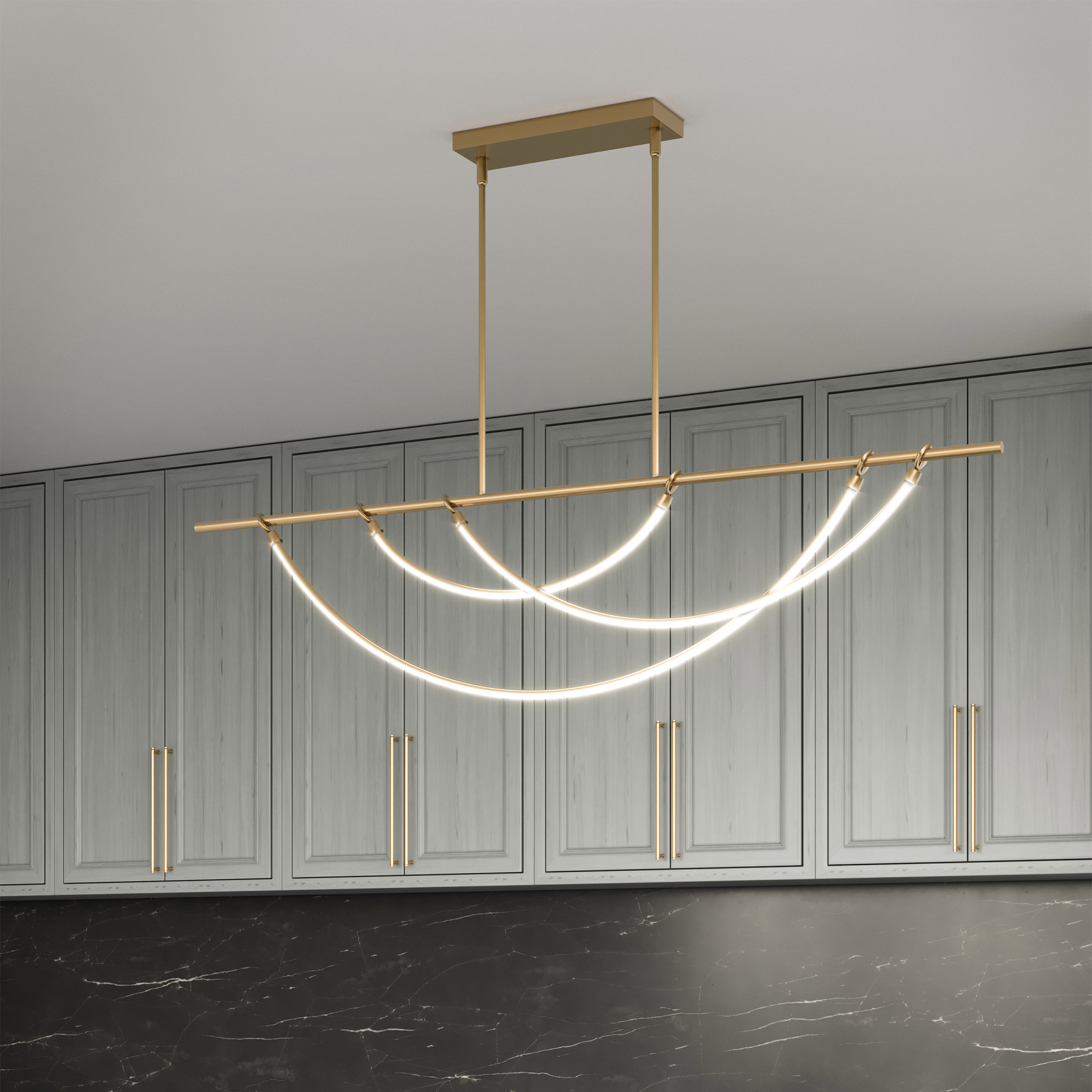 Light & Modern Bella 48 in. Linear Pendant