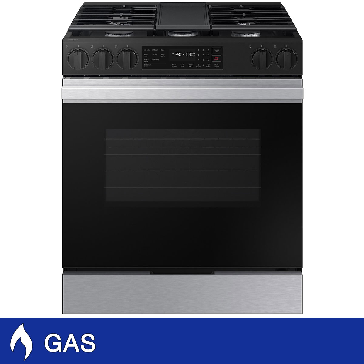 Samsung Bespoke 6.0 cu. ft. Smart Slide-In GAS Range with Air Fry and Convection