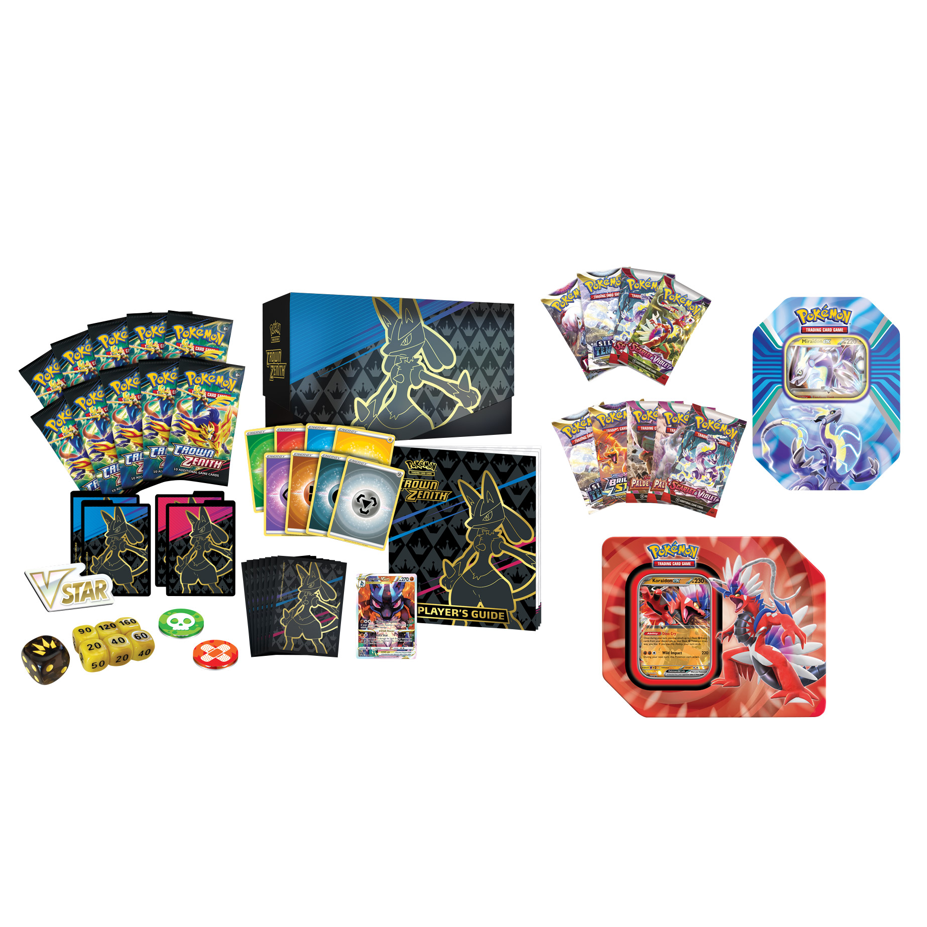 Pokémon Elite Trainer Box: Crown Zenith + Koraidon ex Tin +