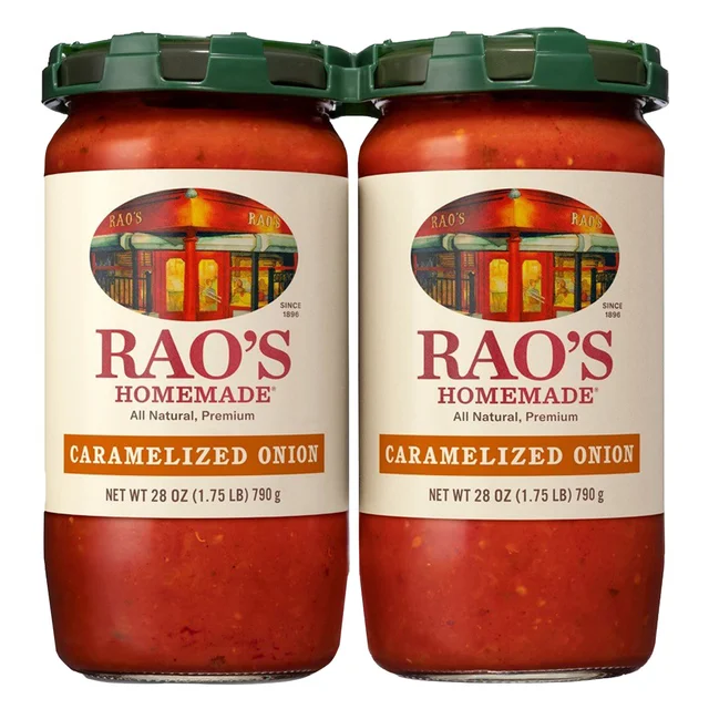 RAO'S CARAMELIZED ONION SAUCE 2/28OZ (3.5 LBS)