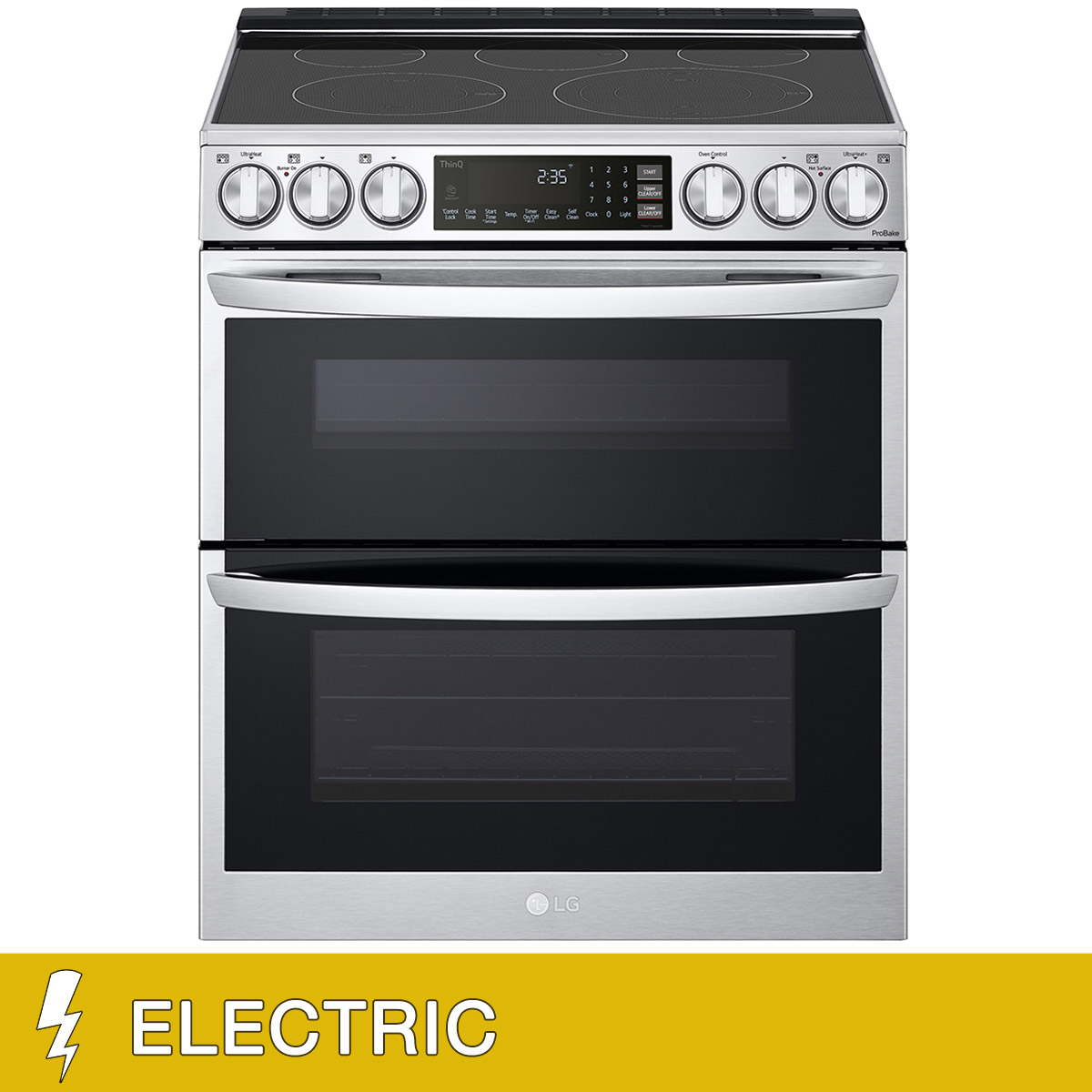LG 7.3 cu. ft. Smart ELECTRIC Double Oven Range with Built-In Air Fry