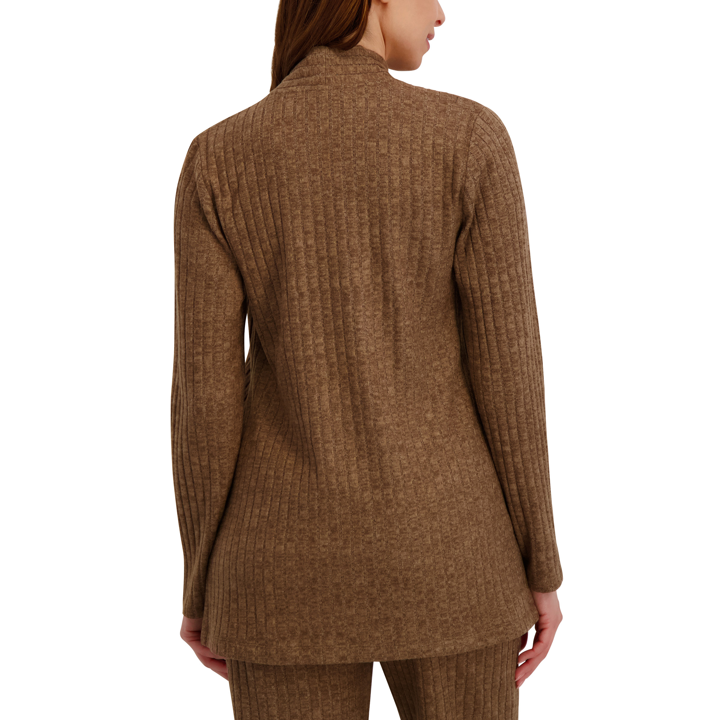 【新品未開封 在庫ラスト】RIB KNIT LOUNGE SET / BROWN Promise the Label Rib-Knit Oversize Cardigan Sweater