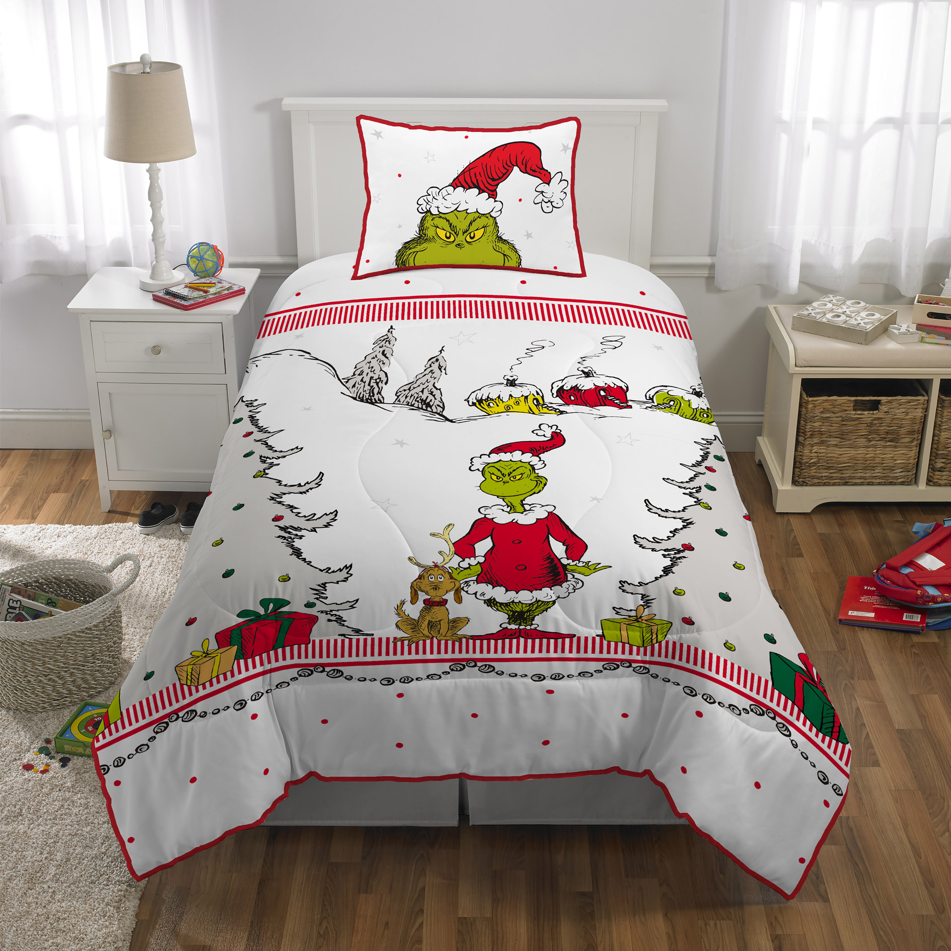 Grinchmas Cheer Quilt Set, 2-piece