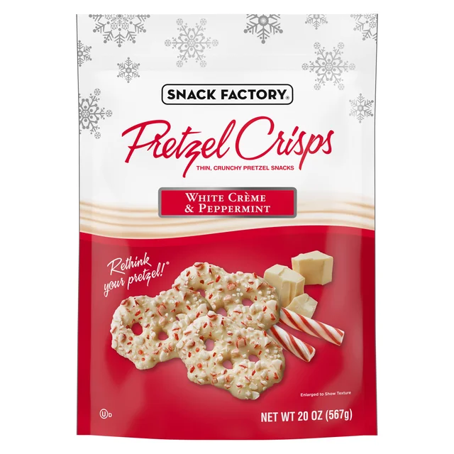 SNACK FACTORY PEPPERMINT PRETZELS 20 OUNCE BAG