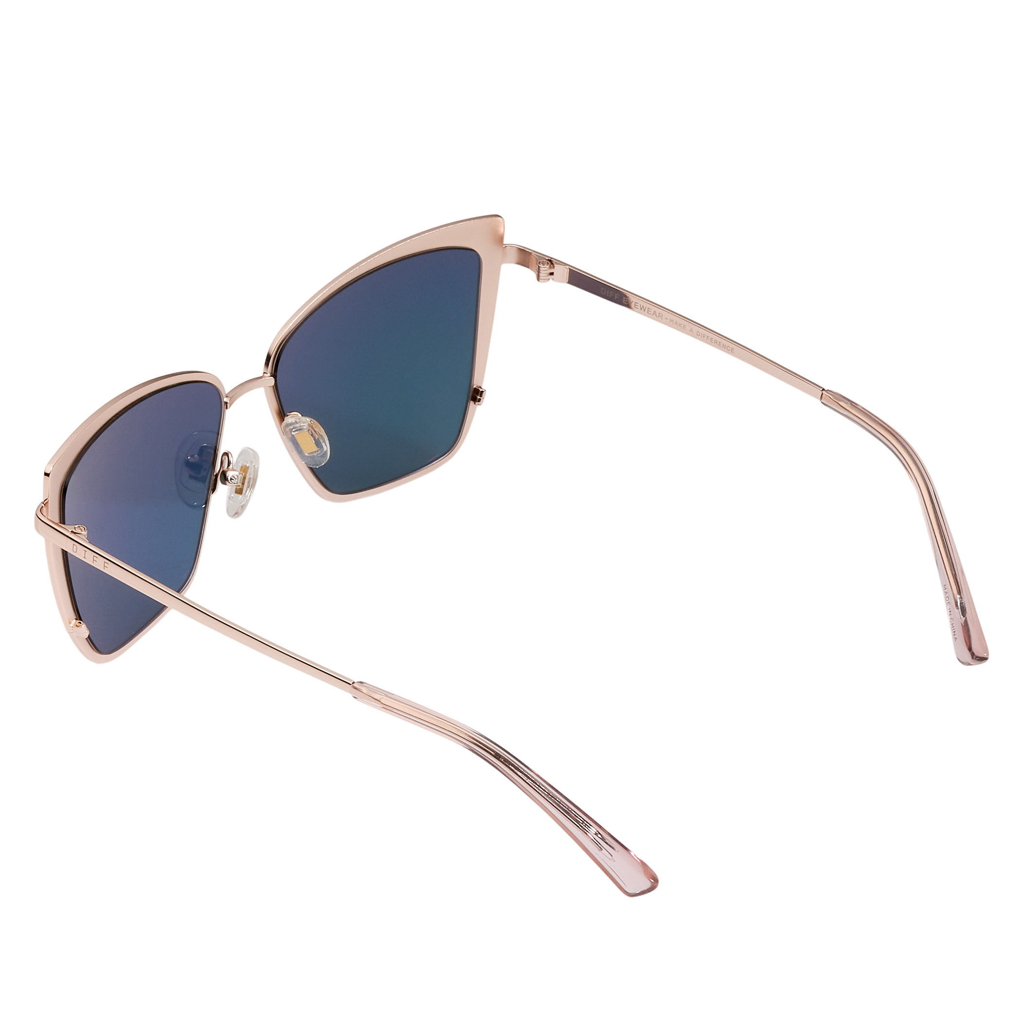 DIFF Becky Rose Gold Mirror Sunglasses | Costco display picture 2