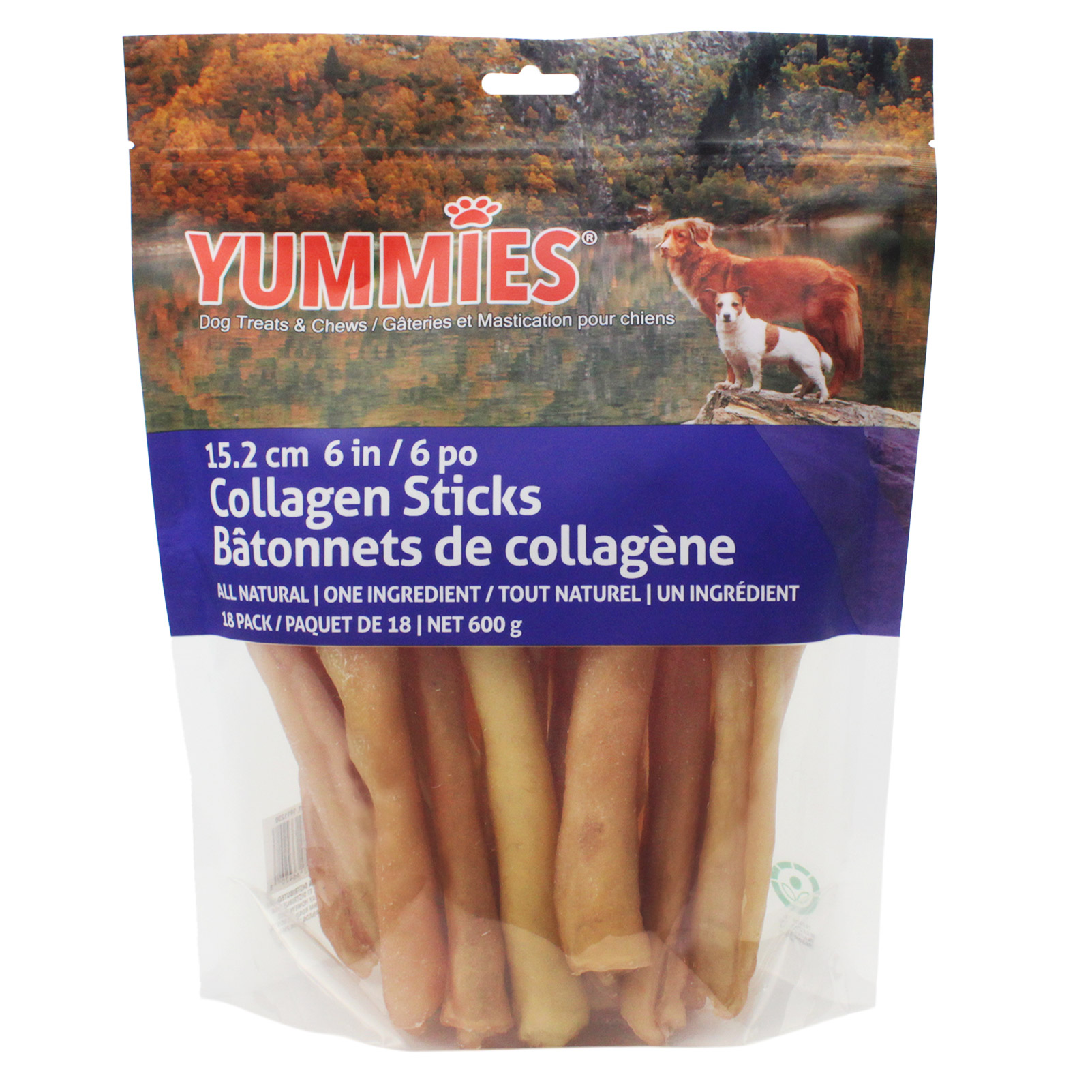 Yummies  6" Collagen Sticks 18-pack
