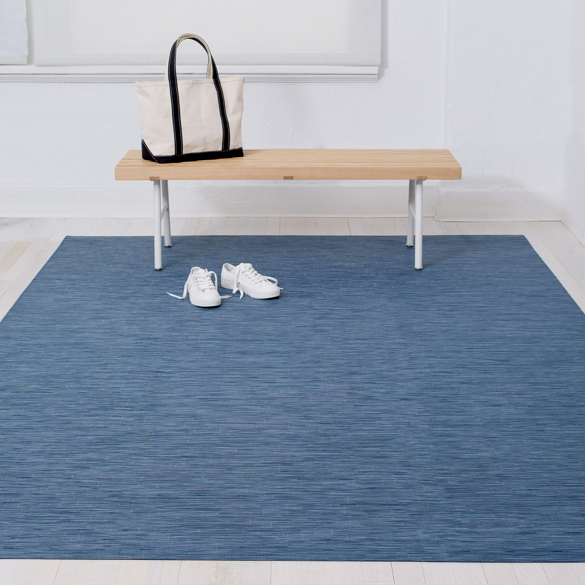 Chilewich Indoor/Outdoor Woven Willow Rug  6’ x 8’ 10”