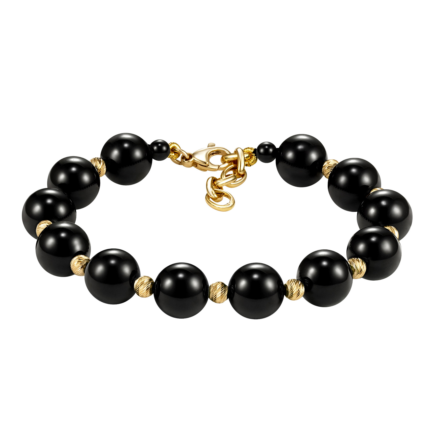 Black Onyx Bead Bracelet