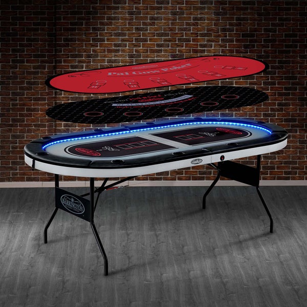 Barrington 10-player Poker Table with LED Lights | Costco Barrington 10-player Poker Table with LED Lights | Costco