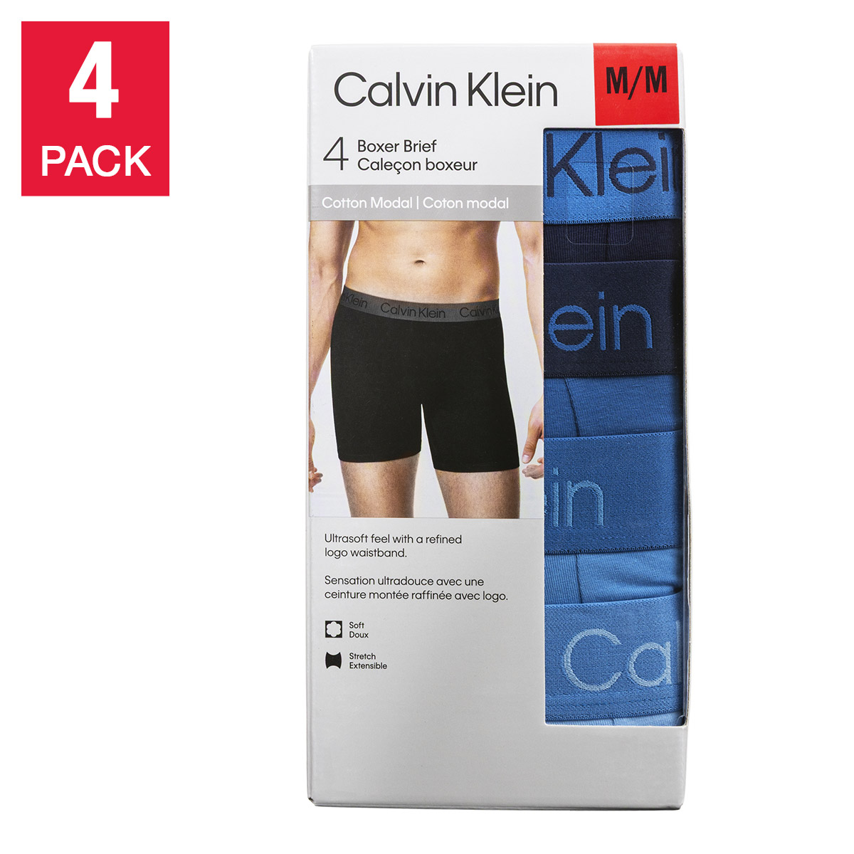 Calvin Klein Men's Modal Boxer, 4-pack