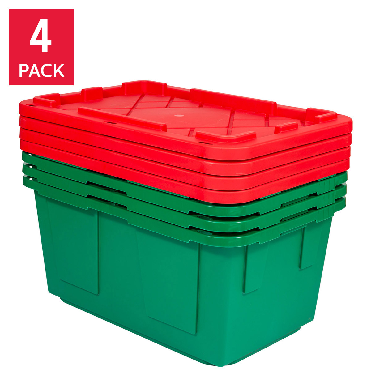 Greenmade 27 Gallon Storage Bin, 4-pack