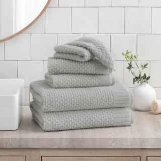WELSPUN 6 PC TOWEL SET ASSORTED COLORS