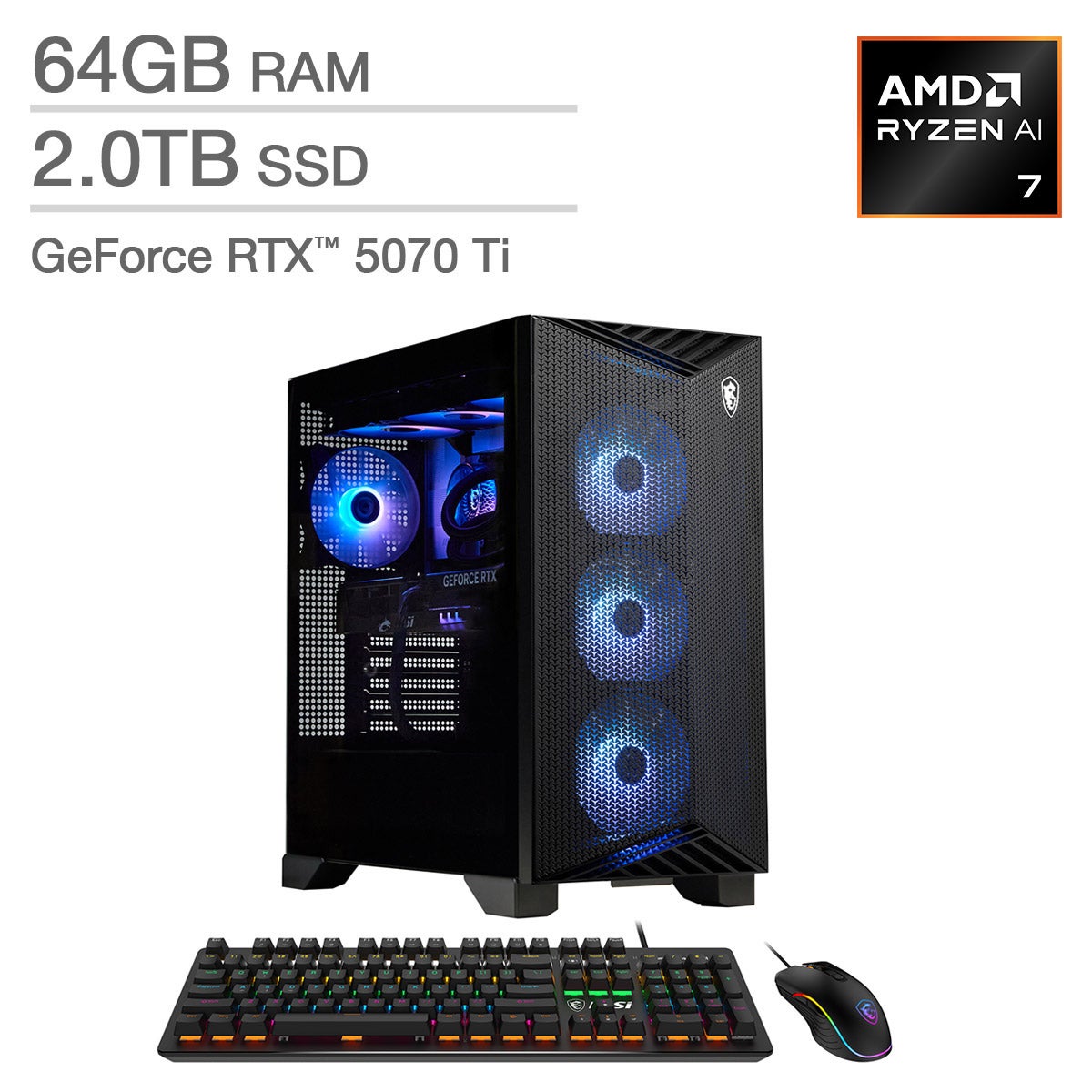 MSI Aegis ZS2 Gaming Desktop - AMD Ryzen 9 7900X - GeForce RTX