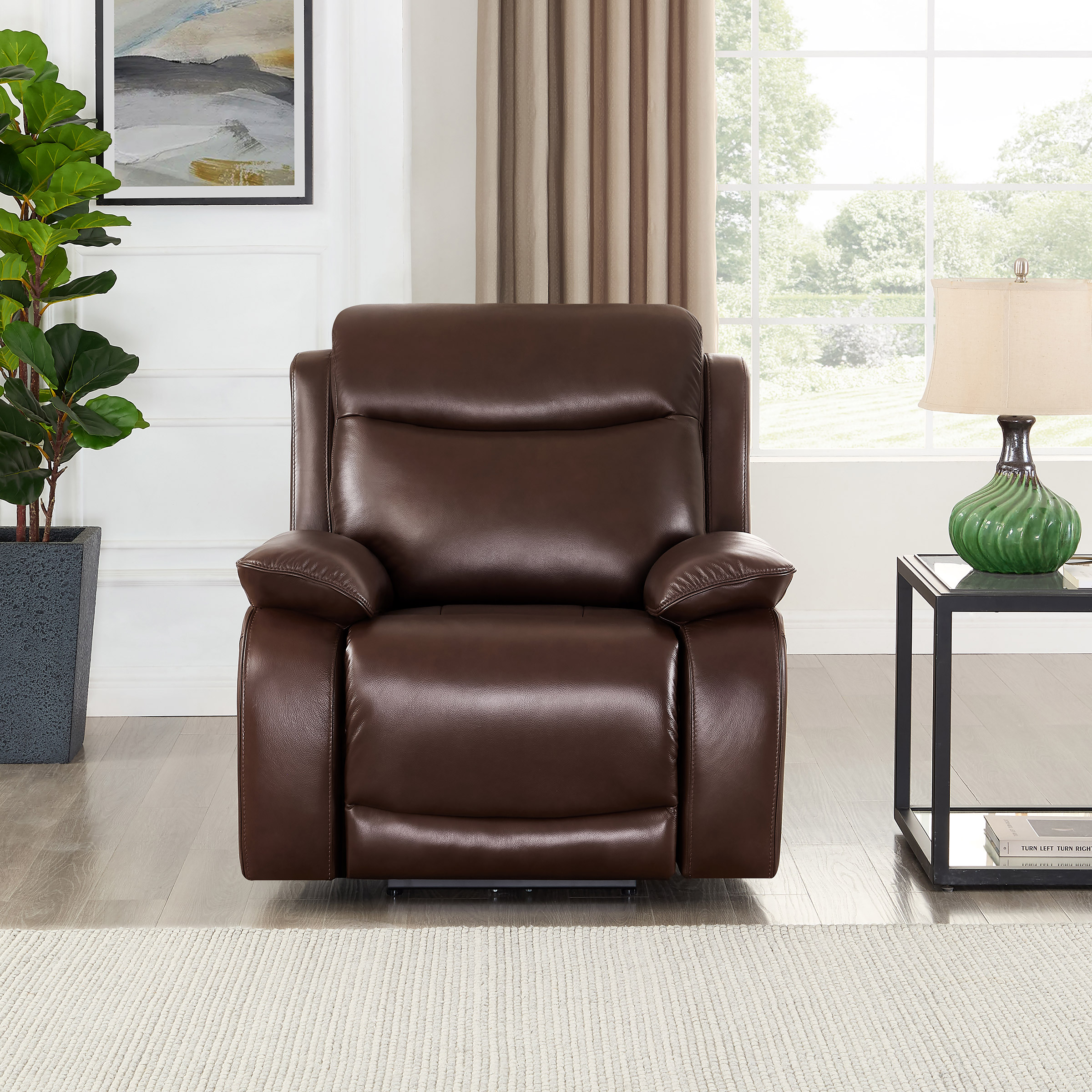 Prospera Home Jackson Top Grain Leather Power Reclining Chair