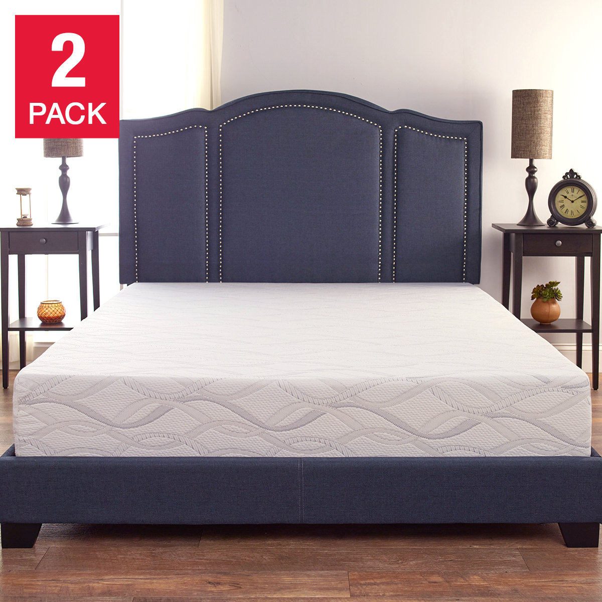 Comfort Tech Serene Firm Foam Twin XL Mattress, 2-pack