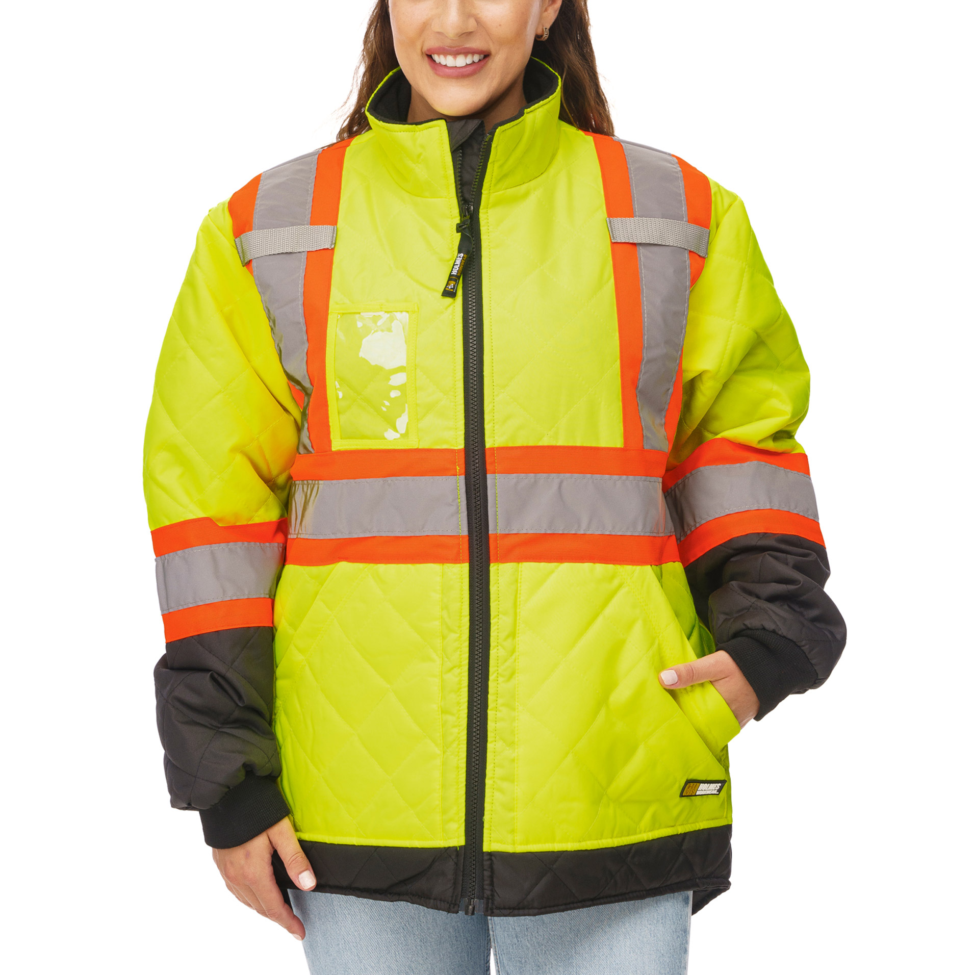 Holmes Workwear High-visibility Quilted Freezer Jacket