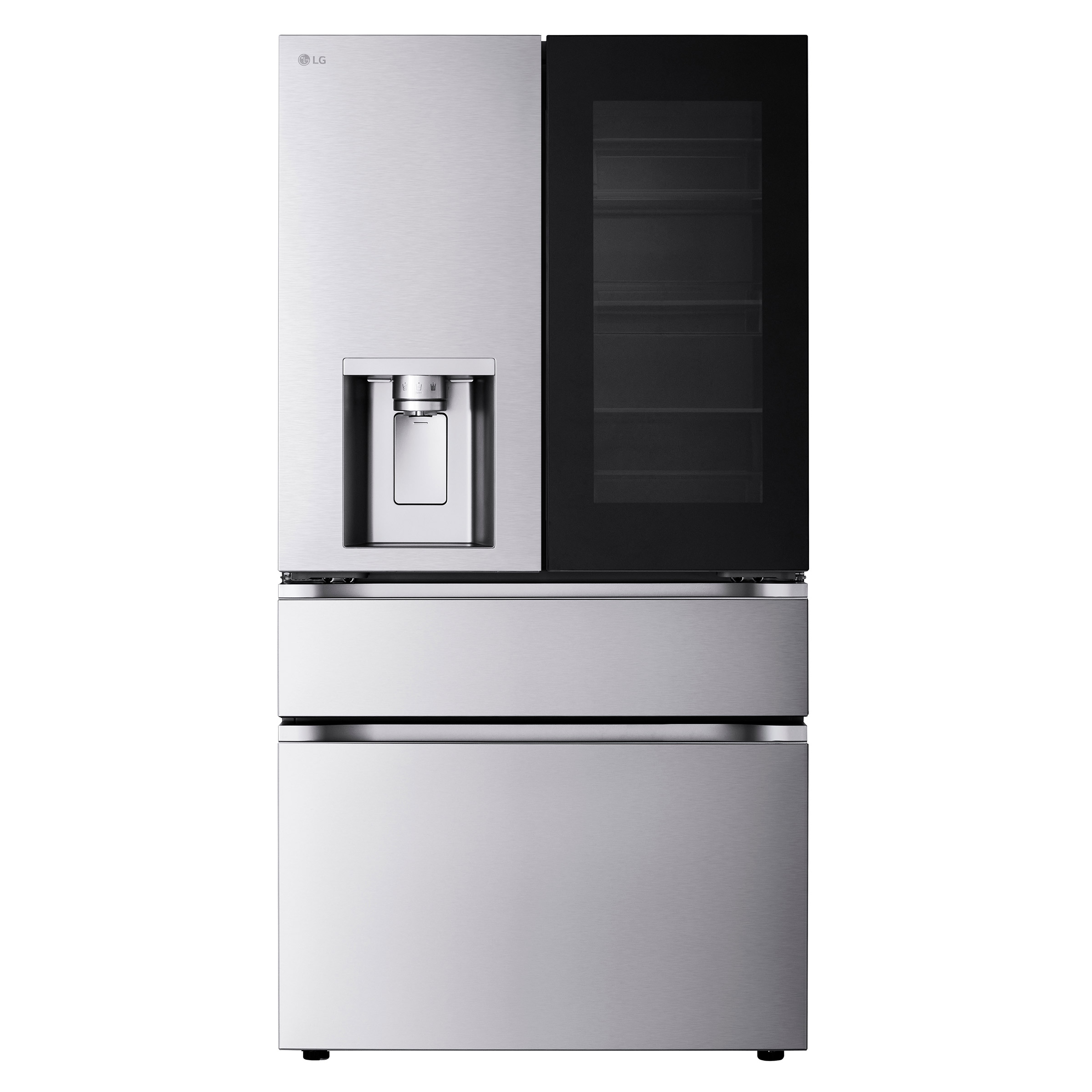 LG 29 cu. ft. Smart InstaView Standard-Depth MAX 4-Door French Door Refrigerator with Full-Convert Drawer