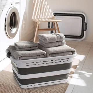 POP & LOAD COLLAPSIBLE LAUNDRY BASKET (SINGLE PACK)