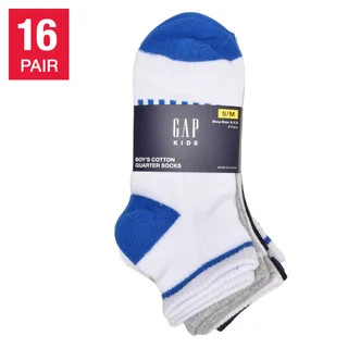 GAP KID'S QUARTER SOCK 8 PAIR