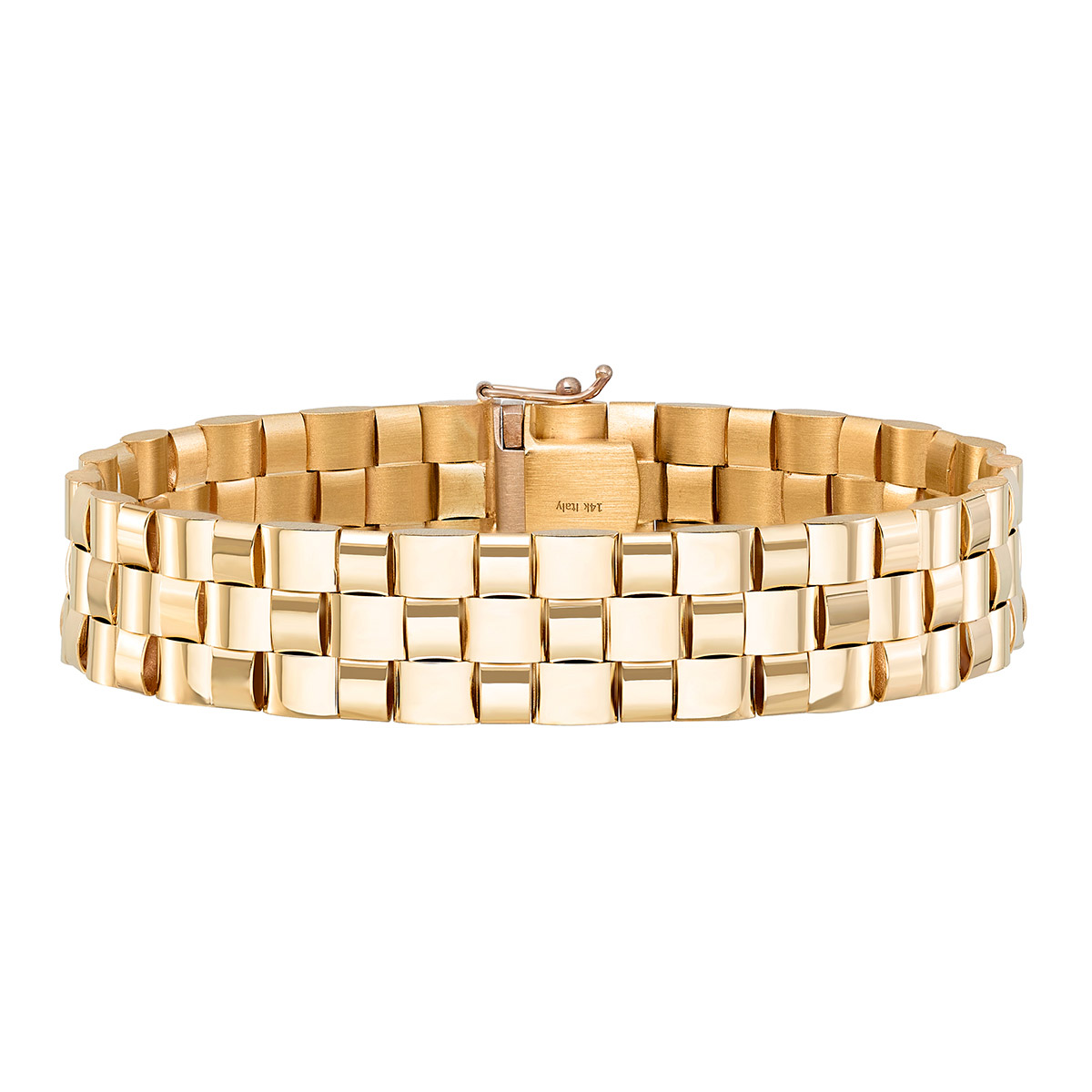 14kt Yellow Gold Square Link Bracelet