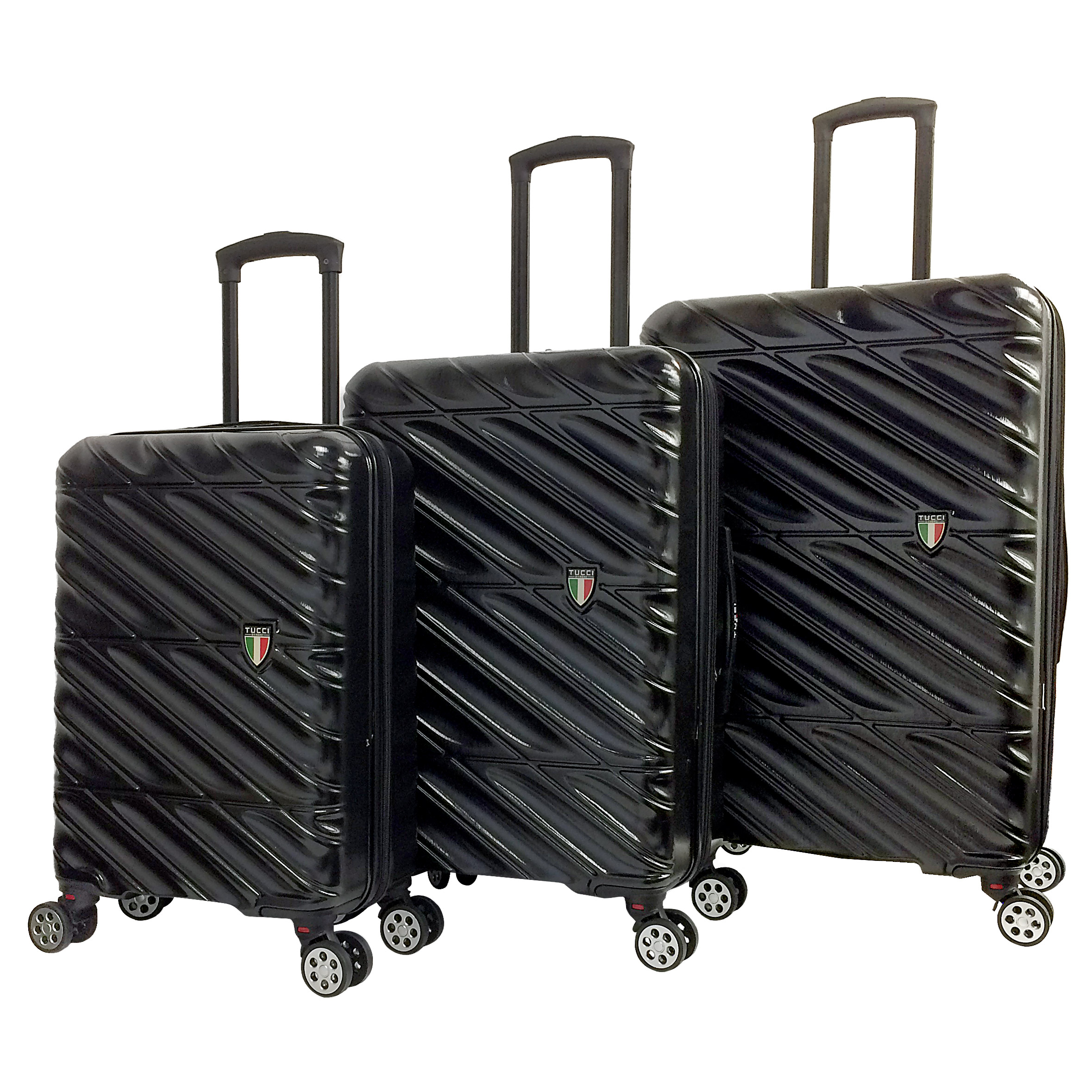 Tucci Selvatico 3-piece Hardside Luggage Set