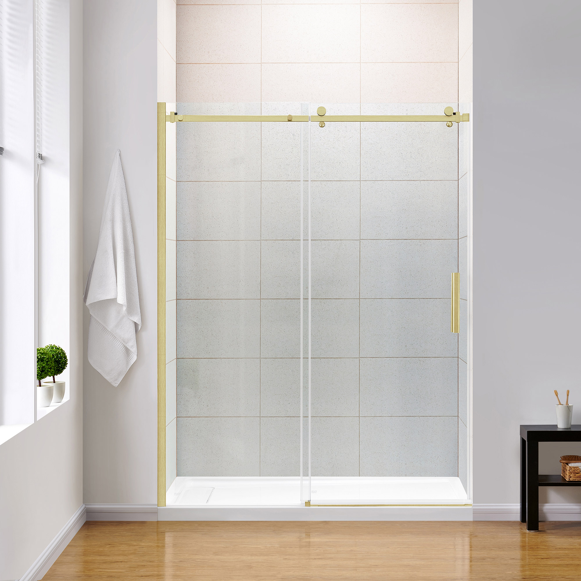 OVE Decors Kelsey Frameless Sliding Shower Door