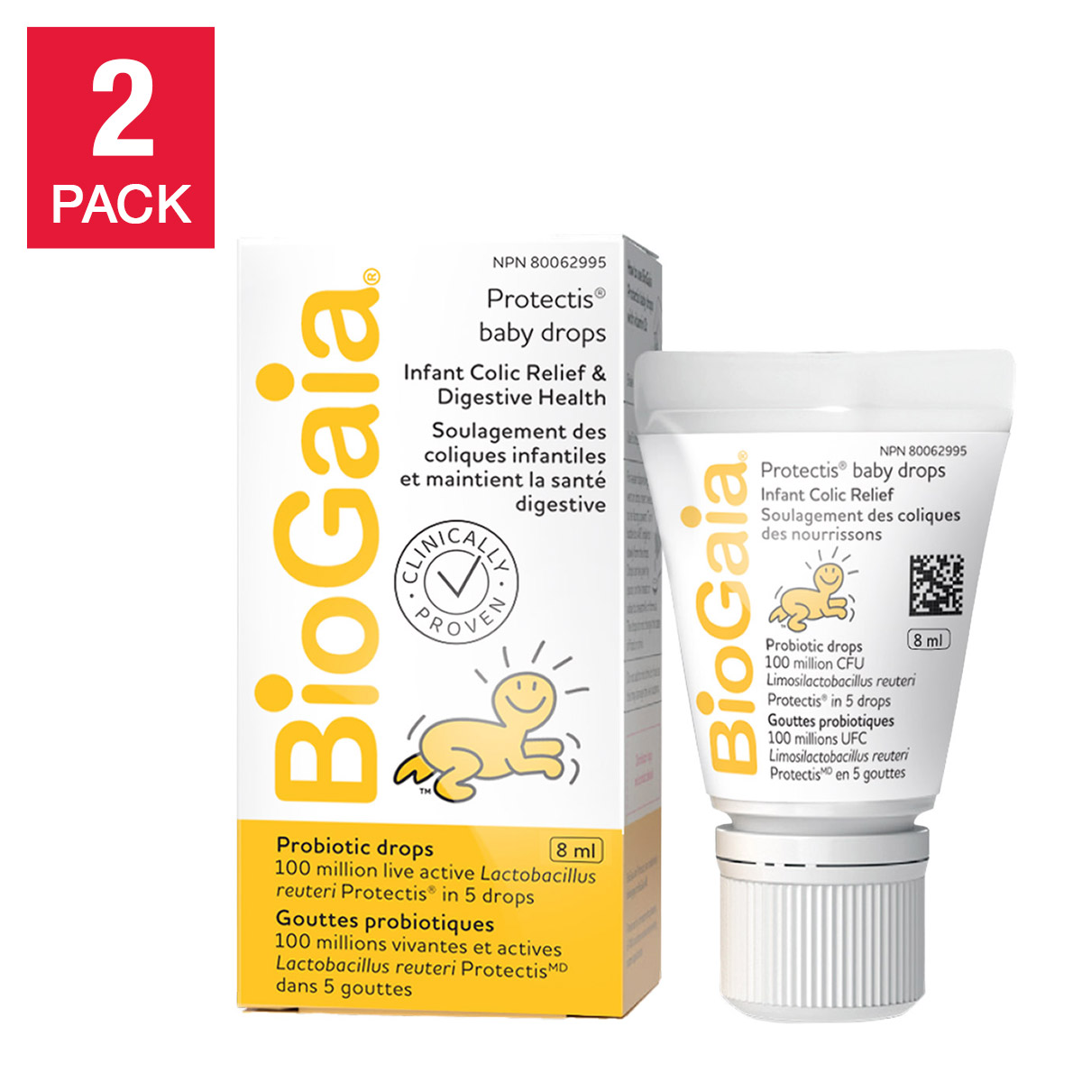 BioGaia ProTectis Baby Drops, 2 x 8 mL