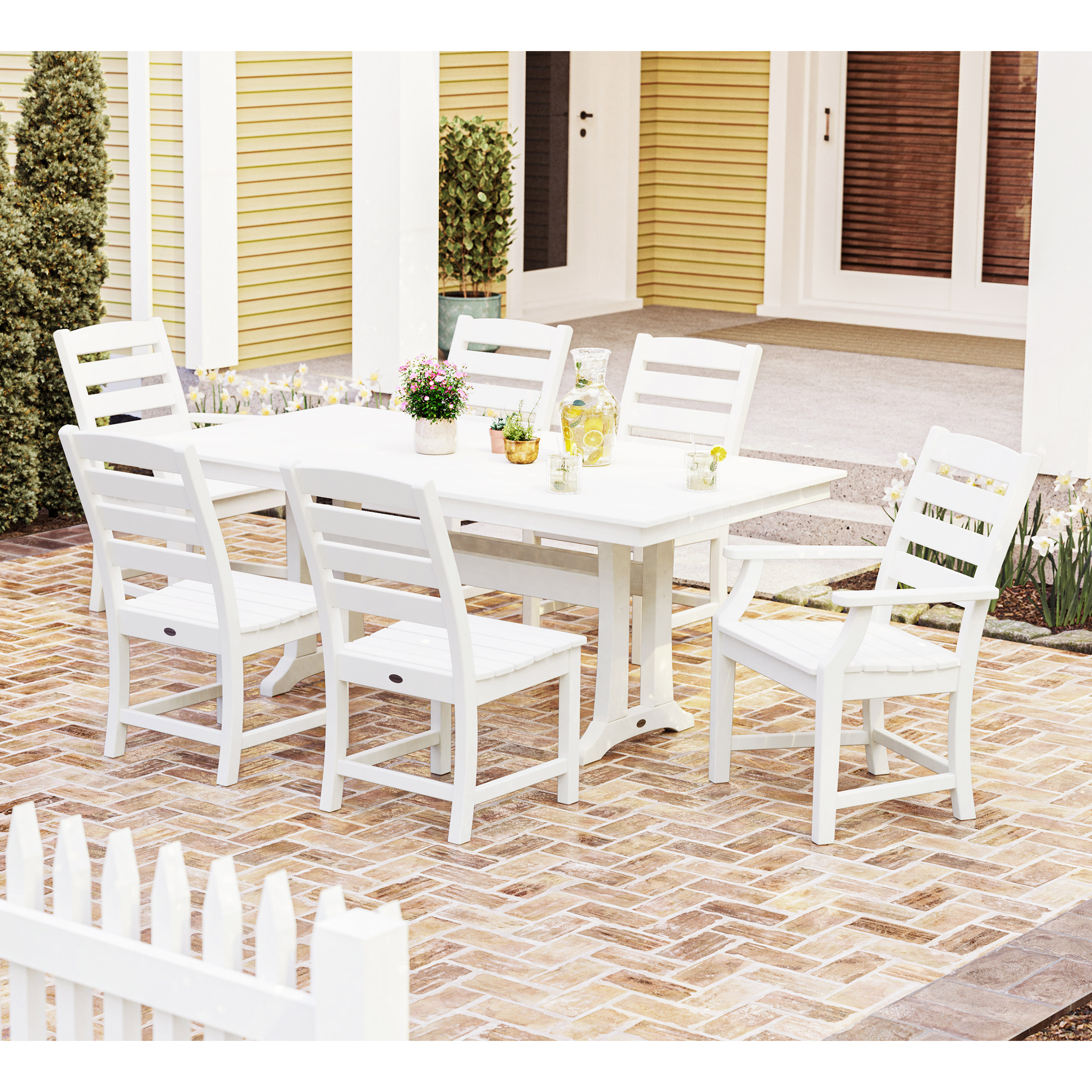 POLYWOOD Chesapeake 7-piece Outdoor Patio Dining Set