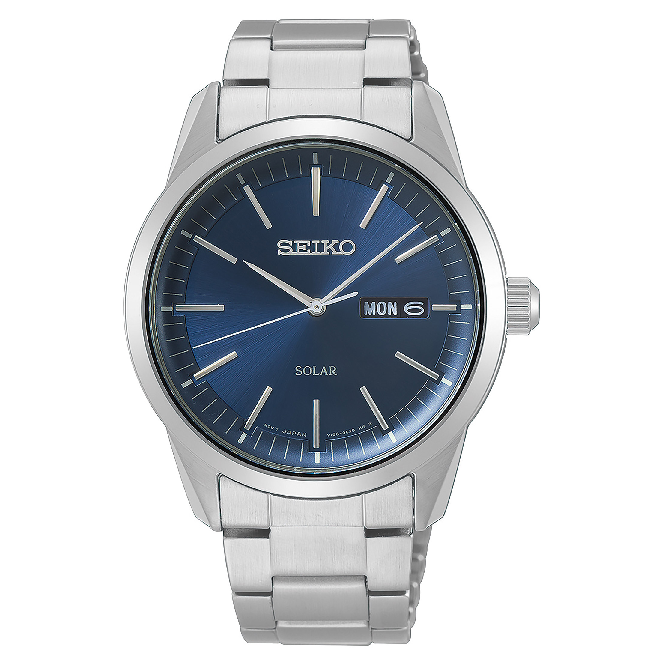 Seiko Solar Blue Dial Men's Watch