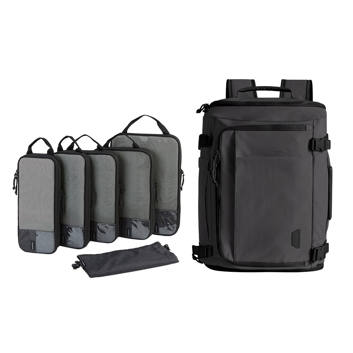 Bagsmart Blast 38L Backpack with 6pcs Compression Cubes Set