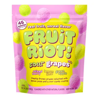FRUIT RIOT SOUR GRAPES 20 OZ