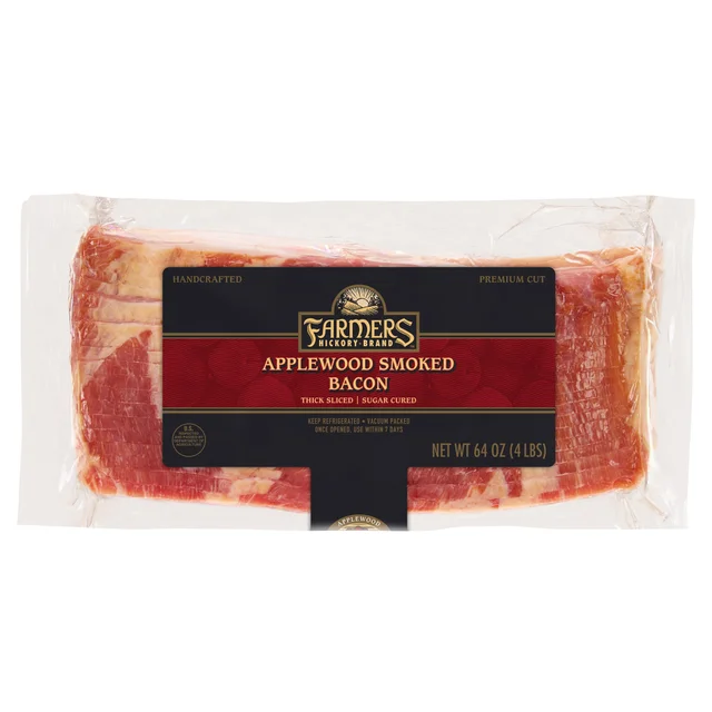FARMERS APPLEWOOD SMOKED BACON 2 PACK 2 POUNDS EACH