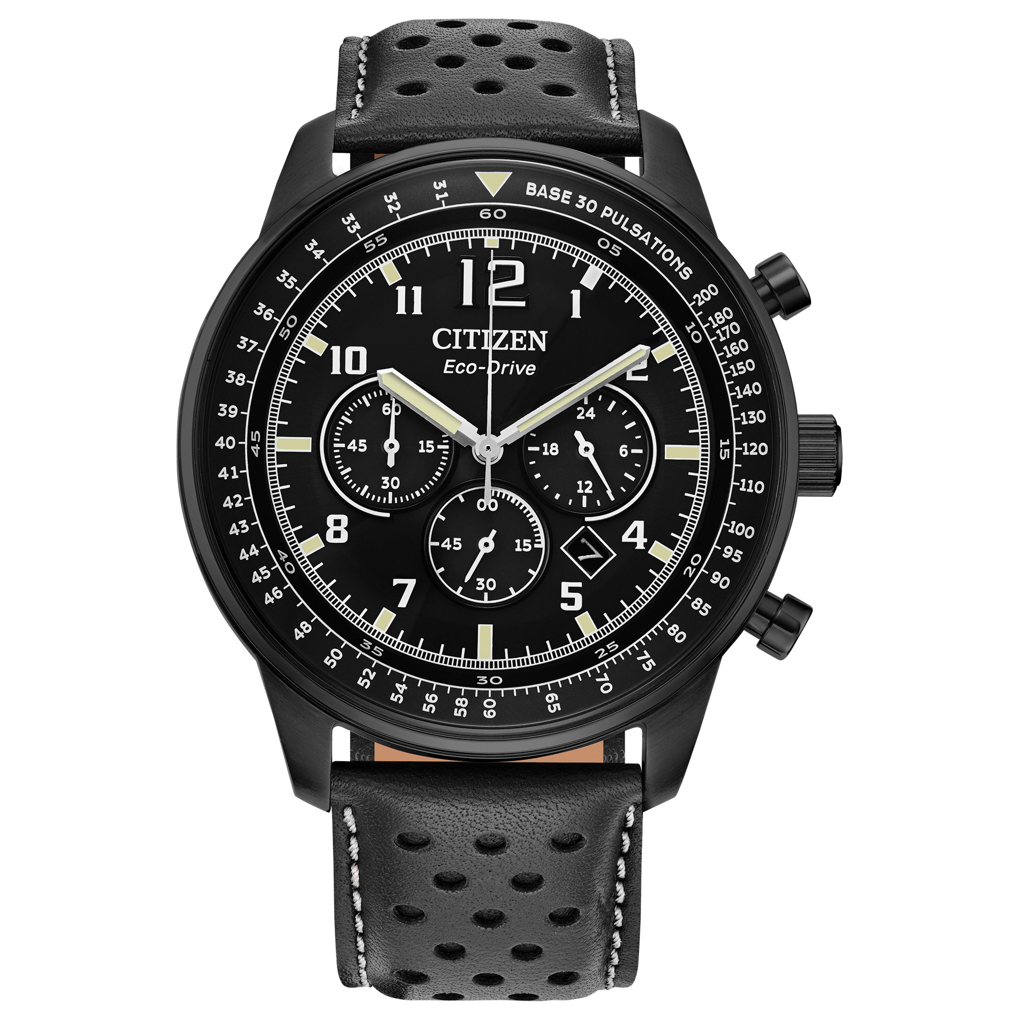 Citizen Eco-Drive Sport Casual Stainless Steel Black Dial Men's