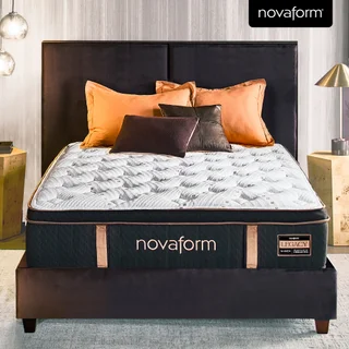Novaform 14" Legacy Premier Support Hybrid Euro Top Mattress, Queen, Firm
