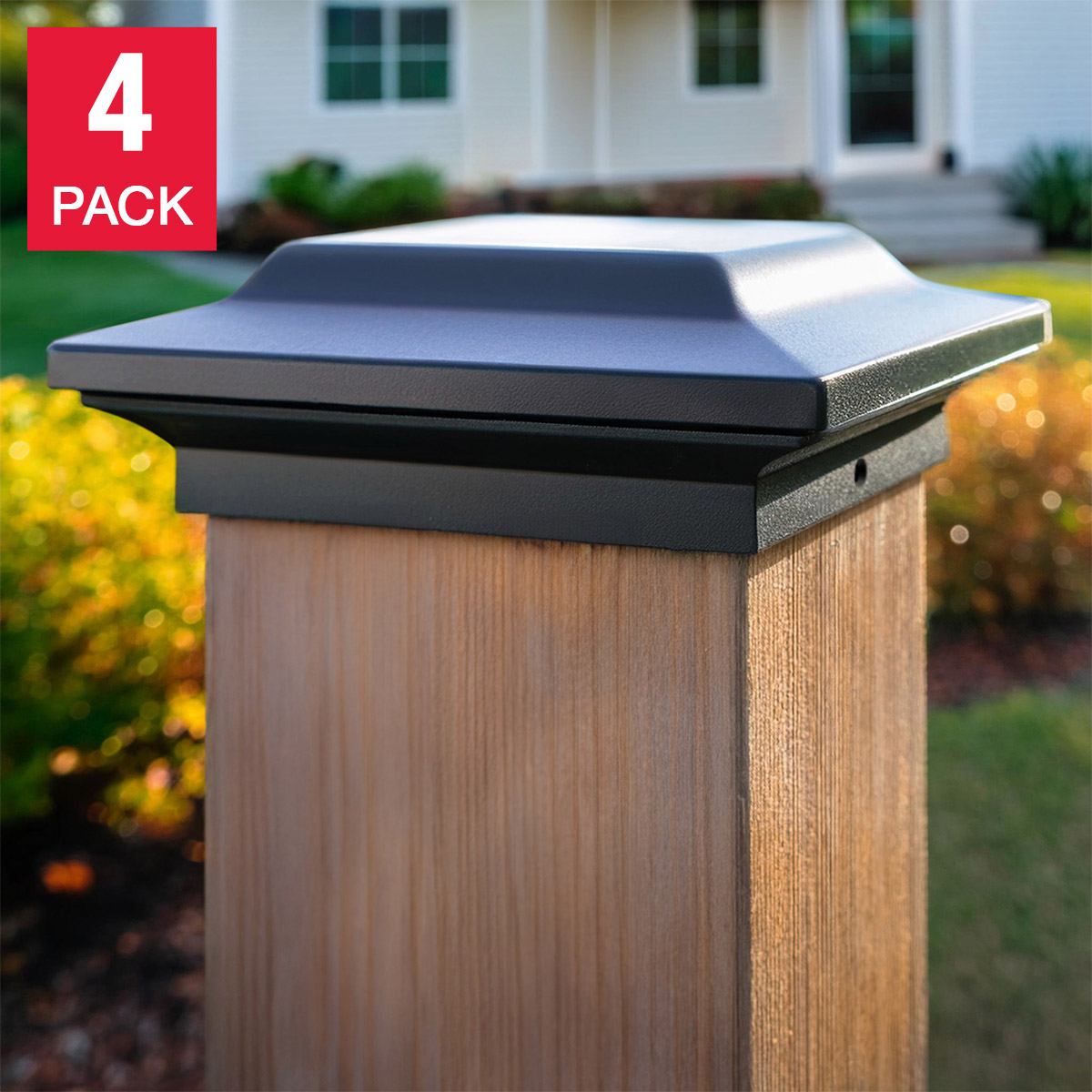 Classy Caps Aluminium Post Cap, 4-pack 