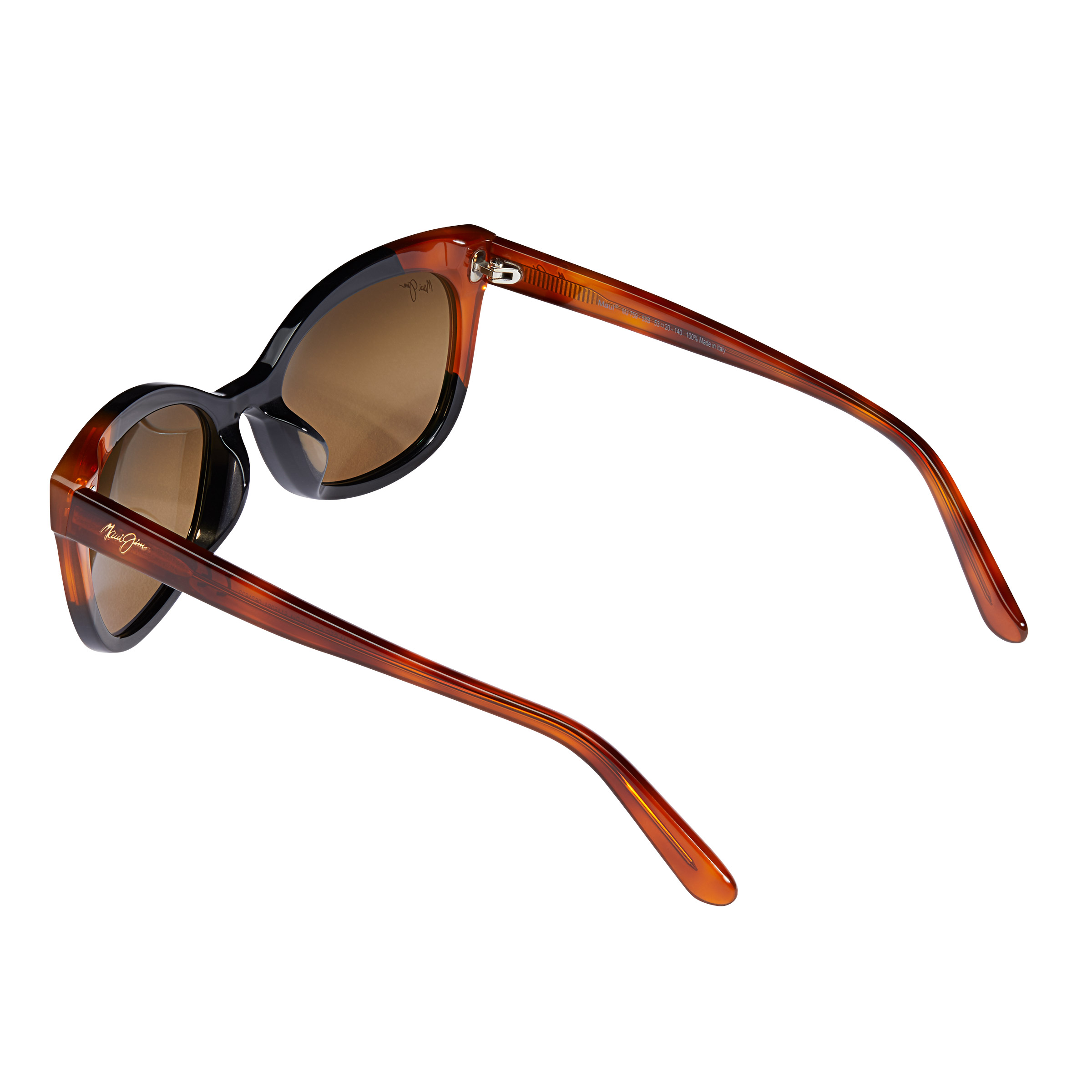 Maui Jim Ilima HS759-59B Gloss Black with Bourbon Tortoise  display picture 3