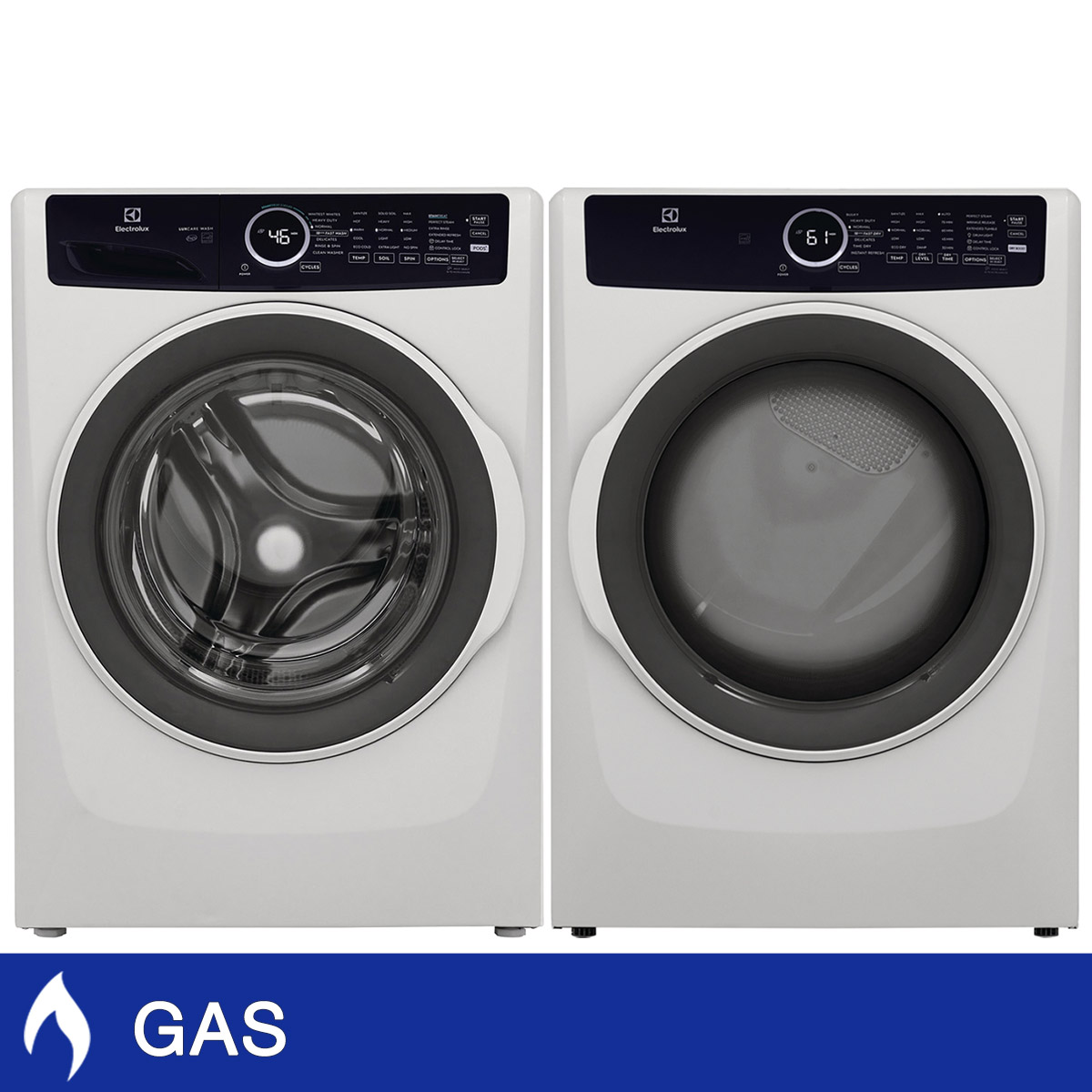 Electrolux 4 Series Laundry Bundle 5.2 cu ft. Front Load Washer and 8.0 cu ft. Gas Dryer