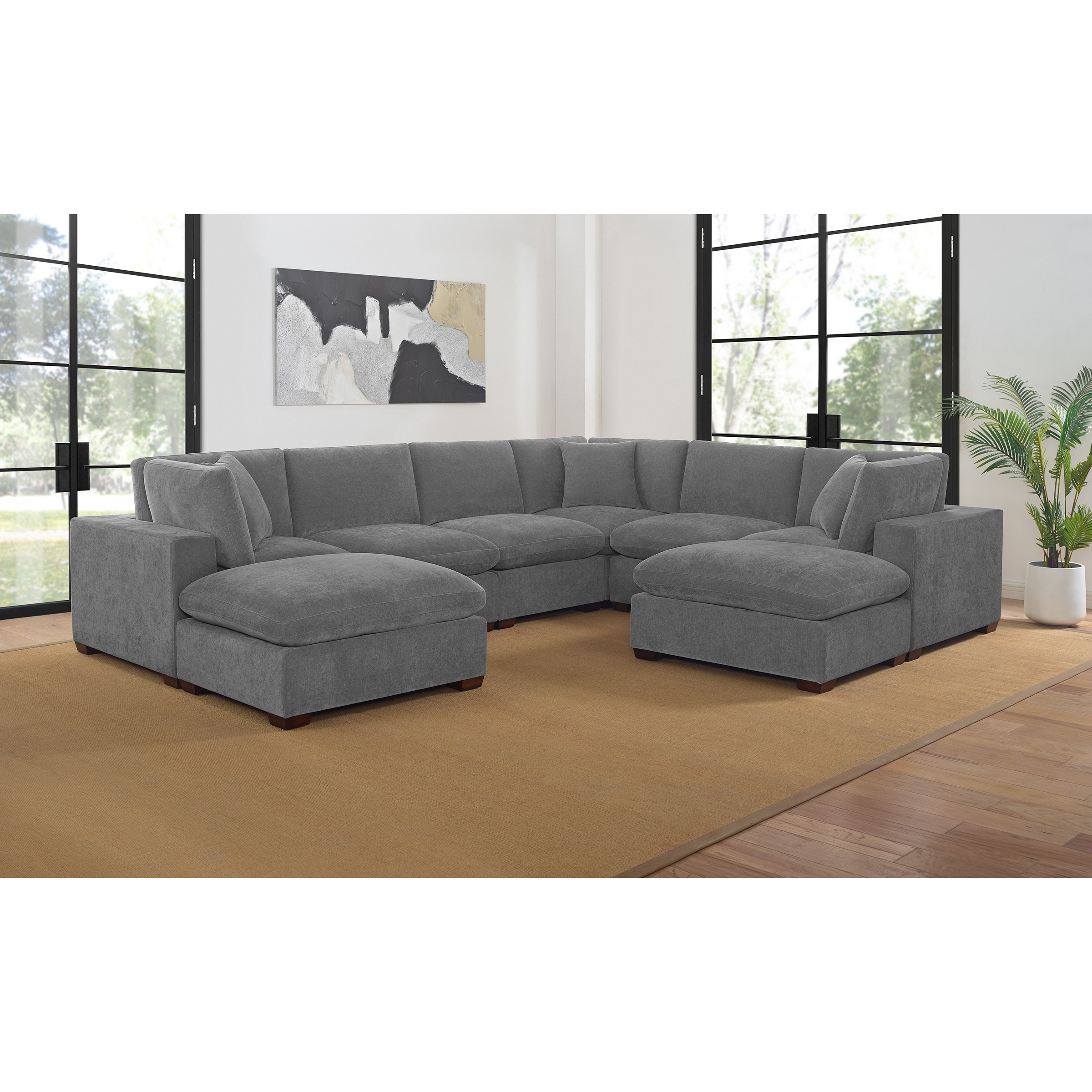 Thomasville Lowell 8-piece Fabric Modular Sectional
