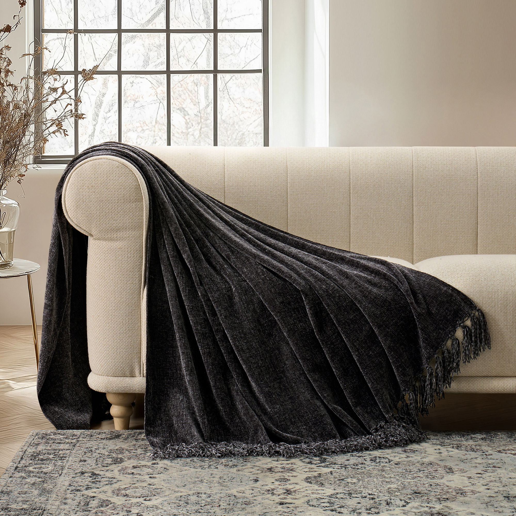Evergrace Luxe Chenille Throw