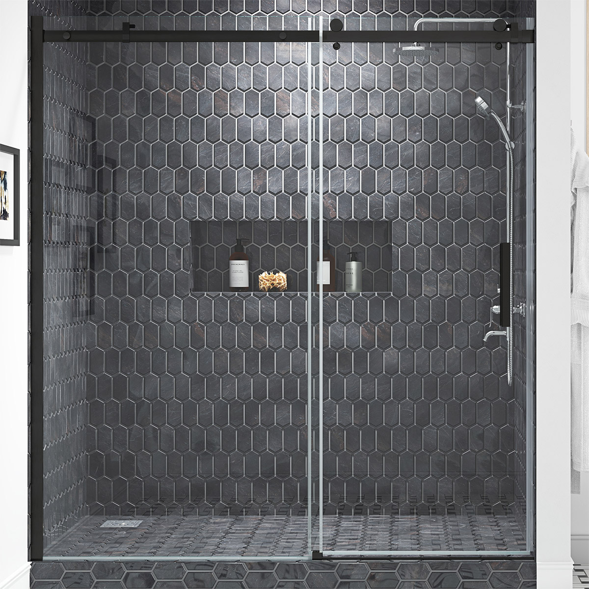 OVE Decors Kelsey Frameless Sliding Shower Door