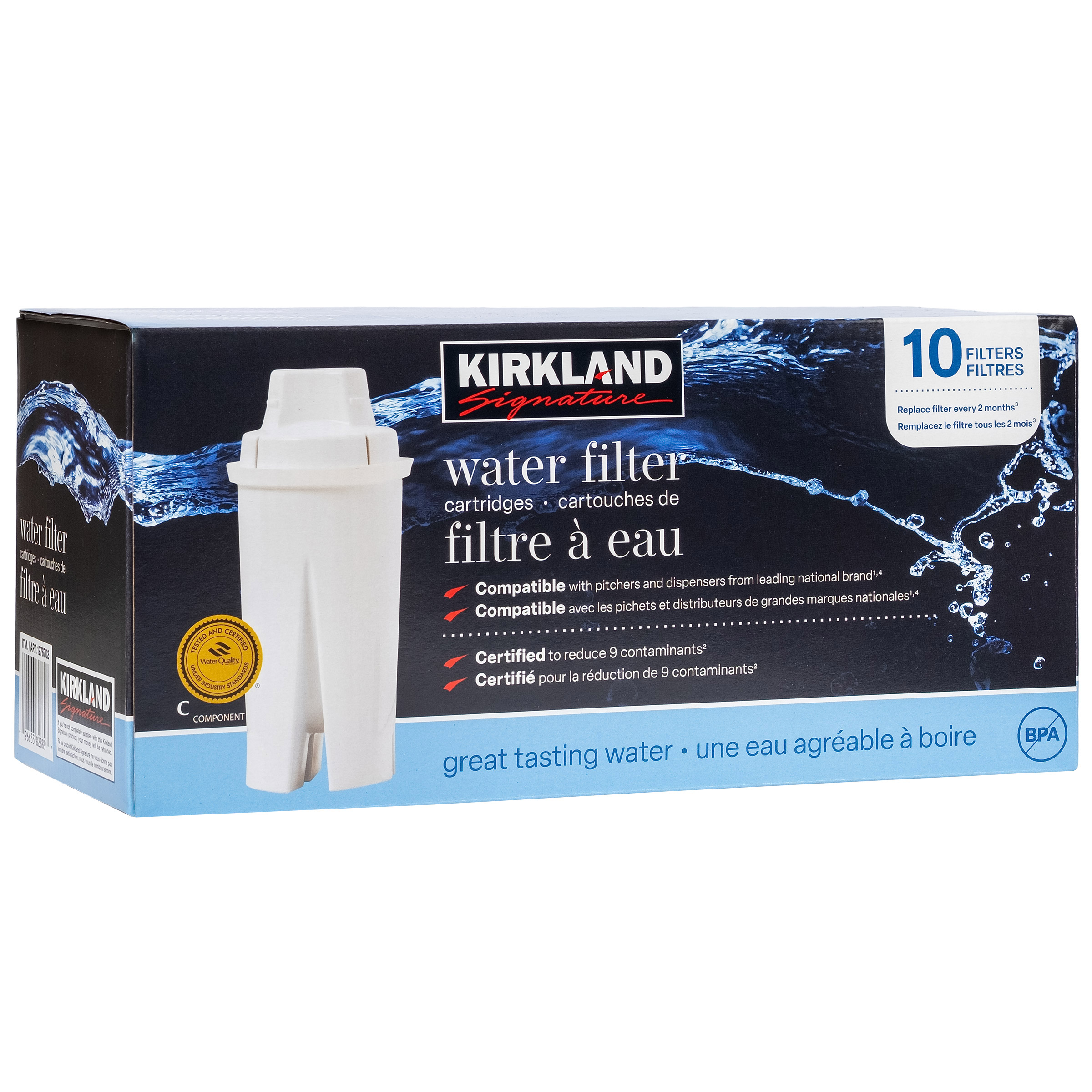 コストコ　Kirkland Signature ウォーターウインドウ Kirkland Signature Water Filter Cartridge, 10-pack set | Costco