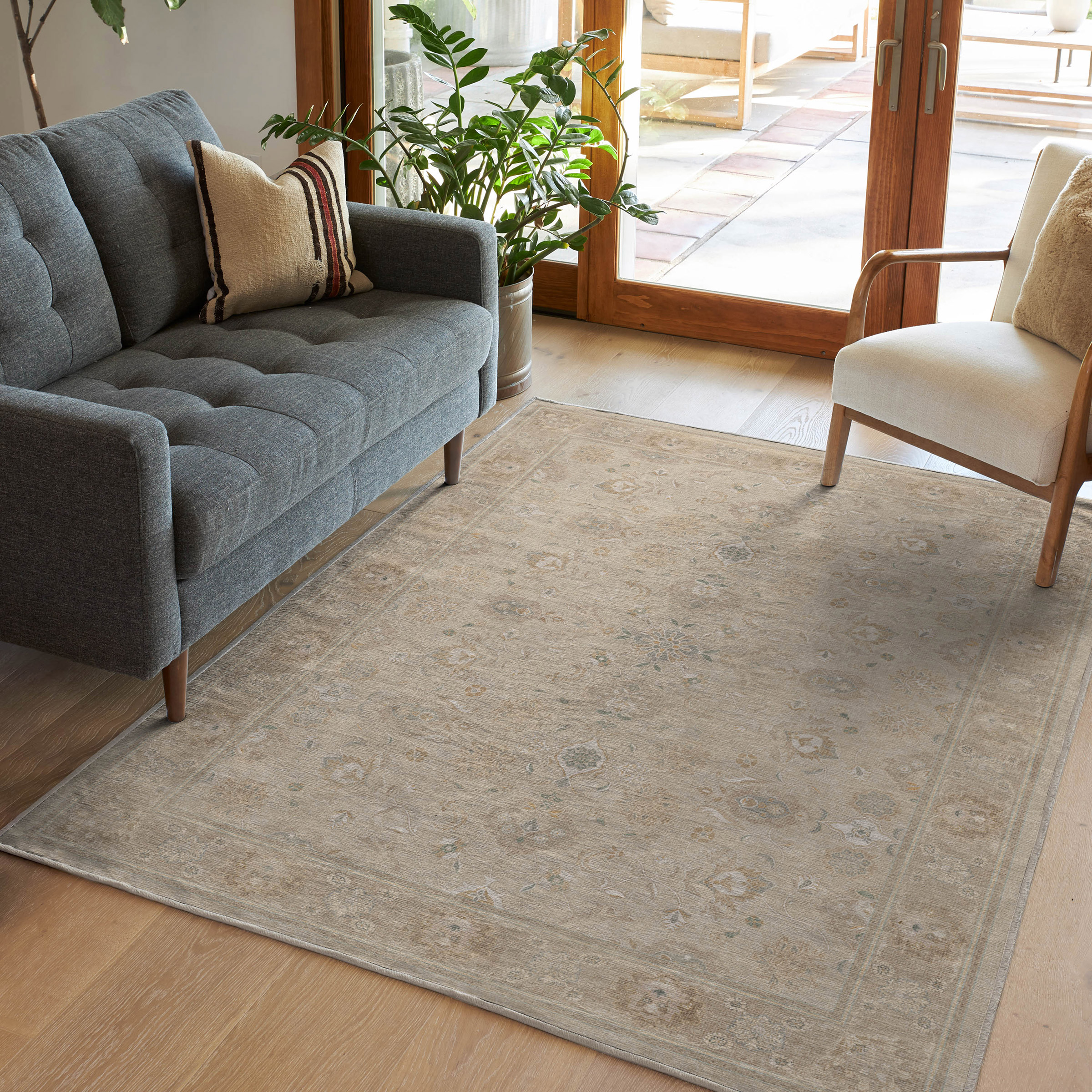 Ruggable Flatwoven Washable Odette Rug  5’ x  7’