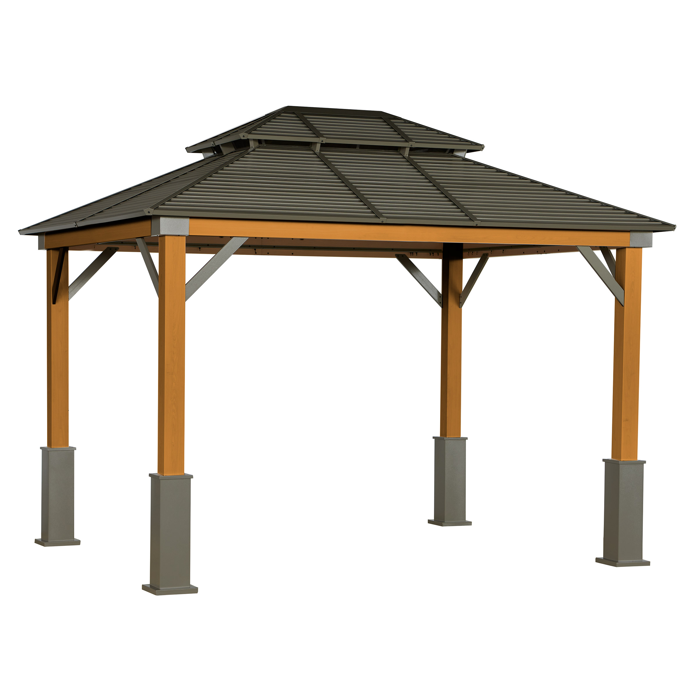 Sojag Tommy Bahama Maui Galvanized Steel Roof Gazebo - 10' x 12