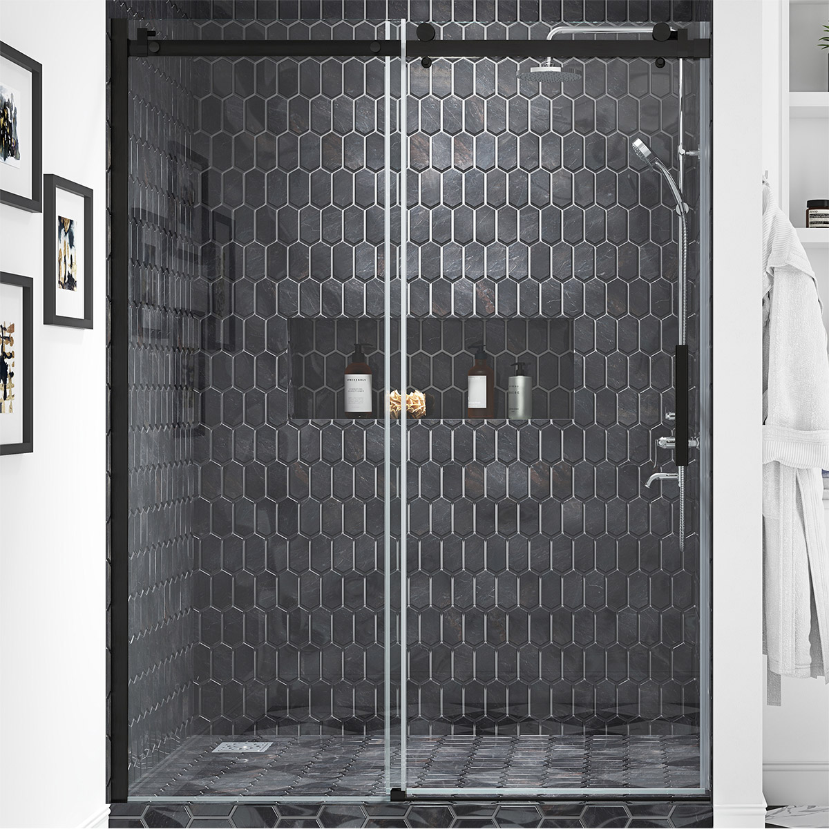 OVE Decors Kelsey Frameless Sliding Shower Door