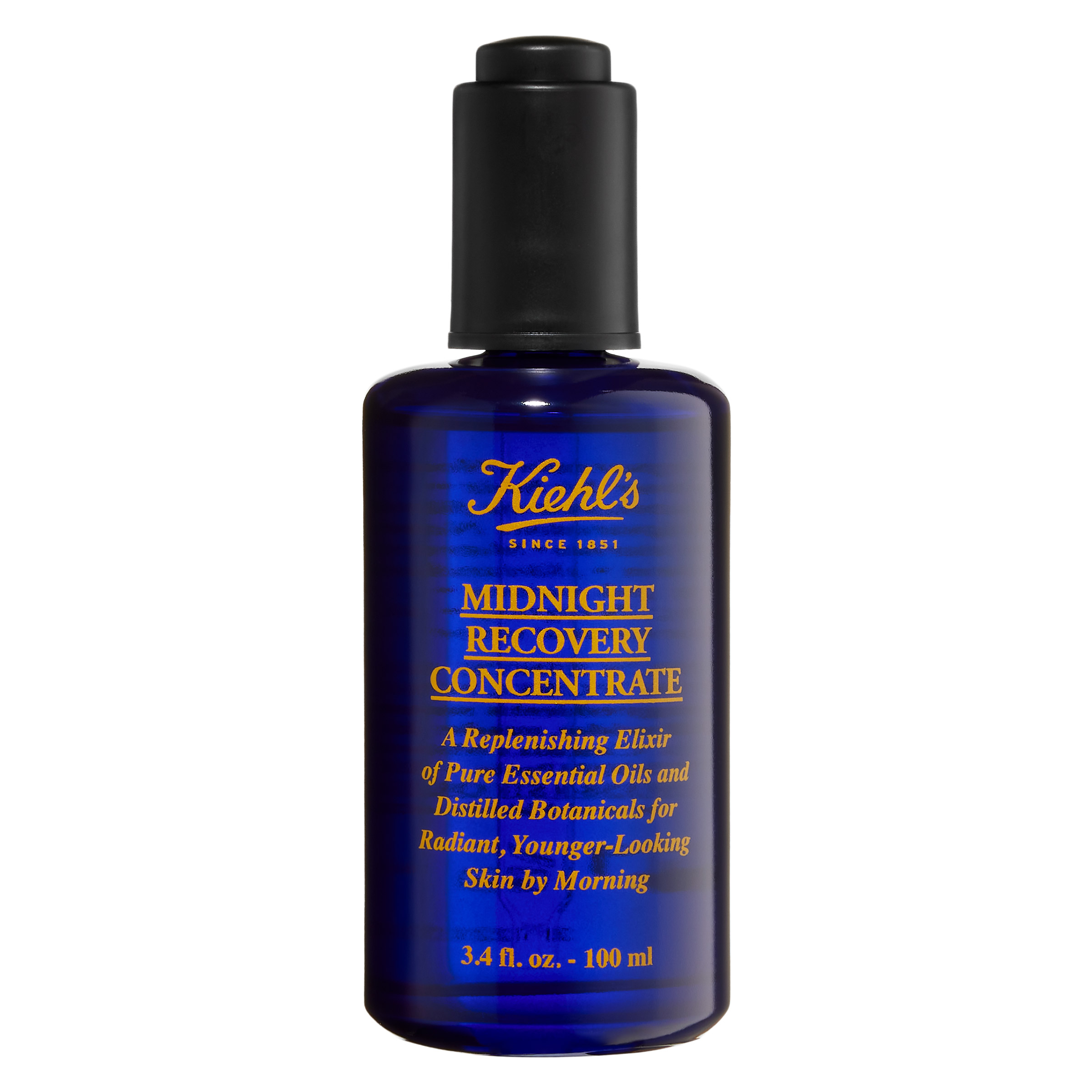 【att323】Midnight Recovery Concentrate Kiehl's Midnight Recovery Concentrate Moisturizing Face Oil, 3.4